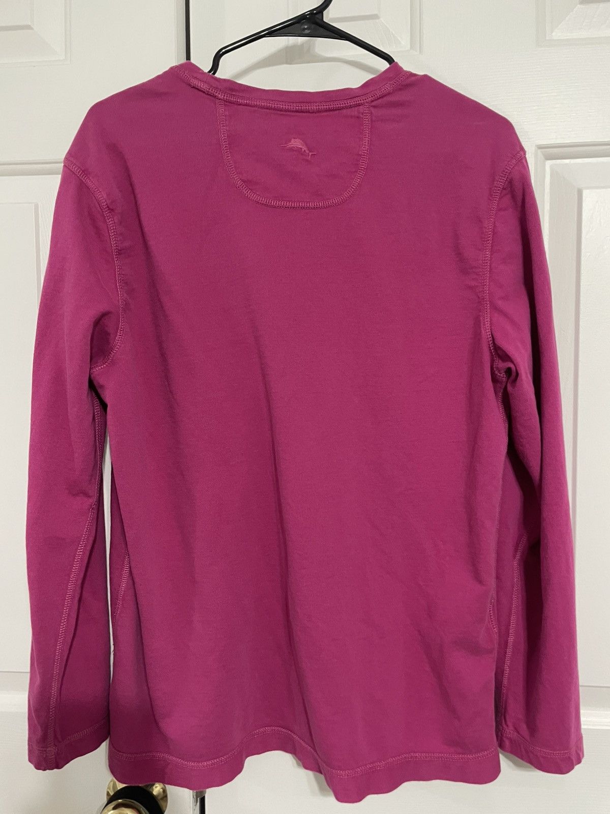Tommy Bahama Long Sleeve Crew Neck Shirt Garment Dye Fuchsia Magenta Size US S / EU 44-46 / 1 - 5 Thumbnail