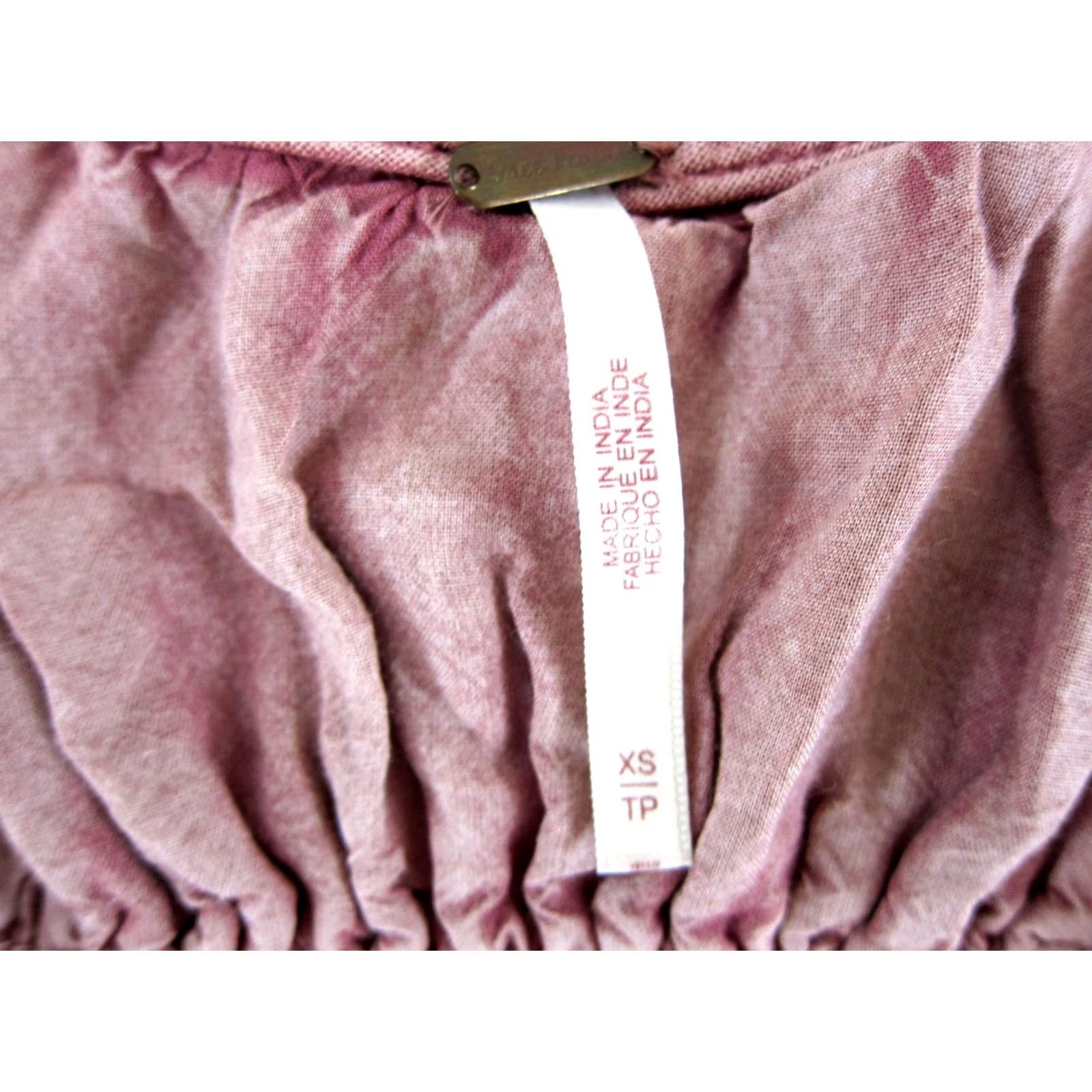 Free People Free People Pink Front Tie Long Maxi Dress XS Shirt Womens Size XS / US 0-2 / IT 36-38 - 4 Thumbnail