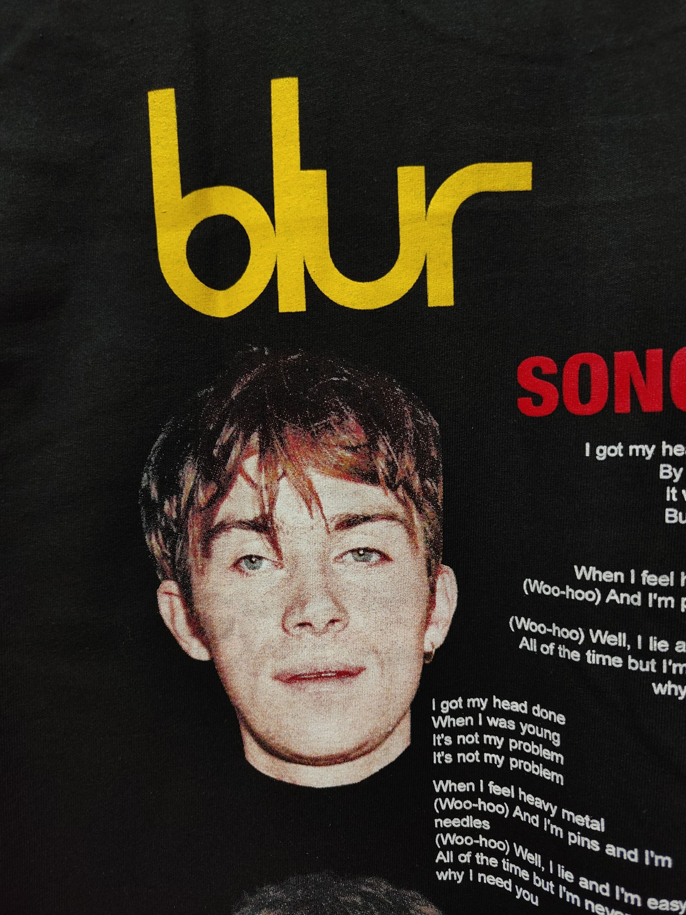 Band Tees Blur Song 2 Blur Self Title Album T-shirt Size US XL / EU 56 / 4 - 7 Thumbnail