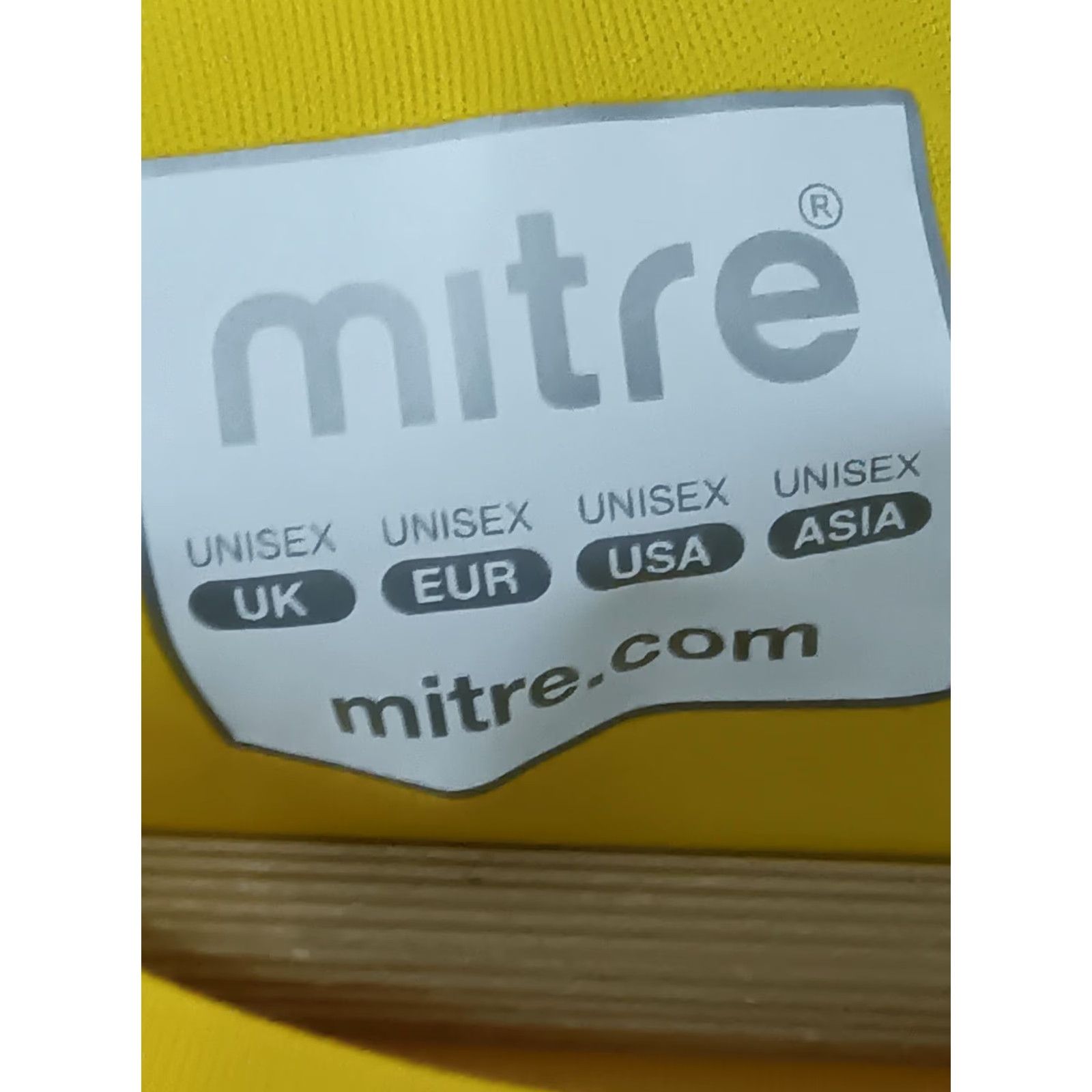 Vintage Mitre Mens Short Sleeve Soccer Shirt Yellow Crew Neck Black Stripe M/L Shirt Mens Yellow Soccer Shirt Size US M / EU 48-50 / 2 - 5 Thumbnail