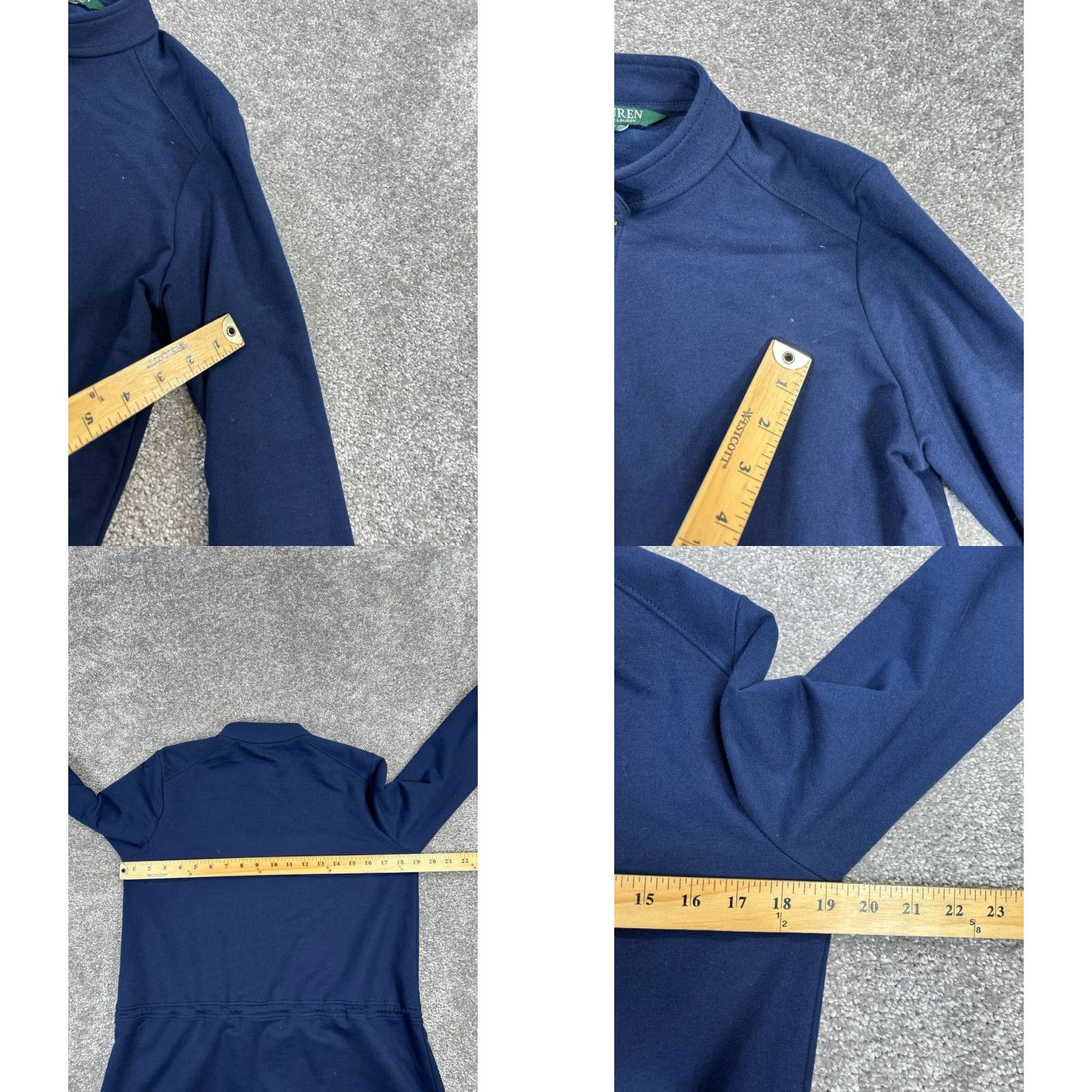 Ralph Lauren Lauren Ralph Lauren Jacket Womens Small Blue Cotton Blend Full Zip Size S / US 4 / IT 40 - 8 Thumbnail