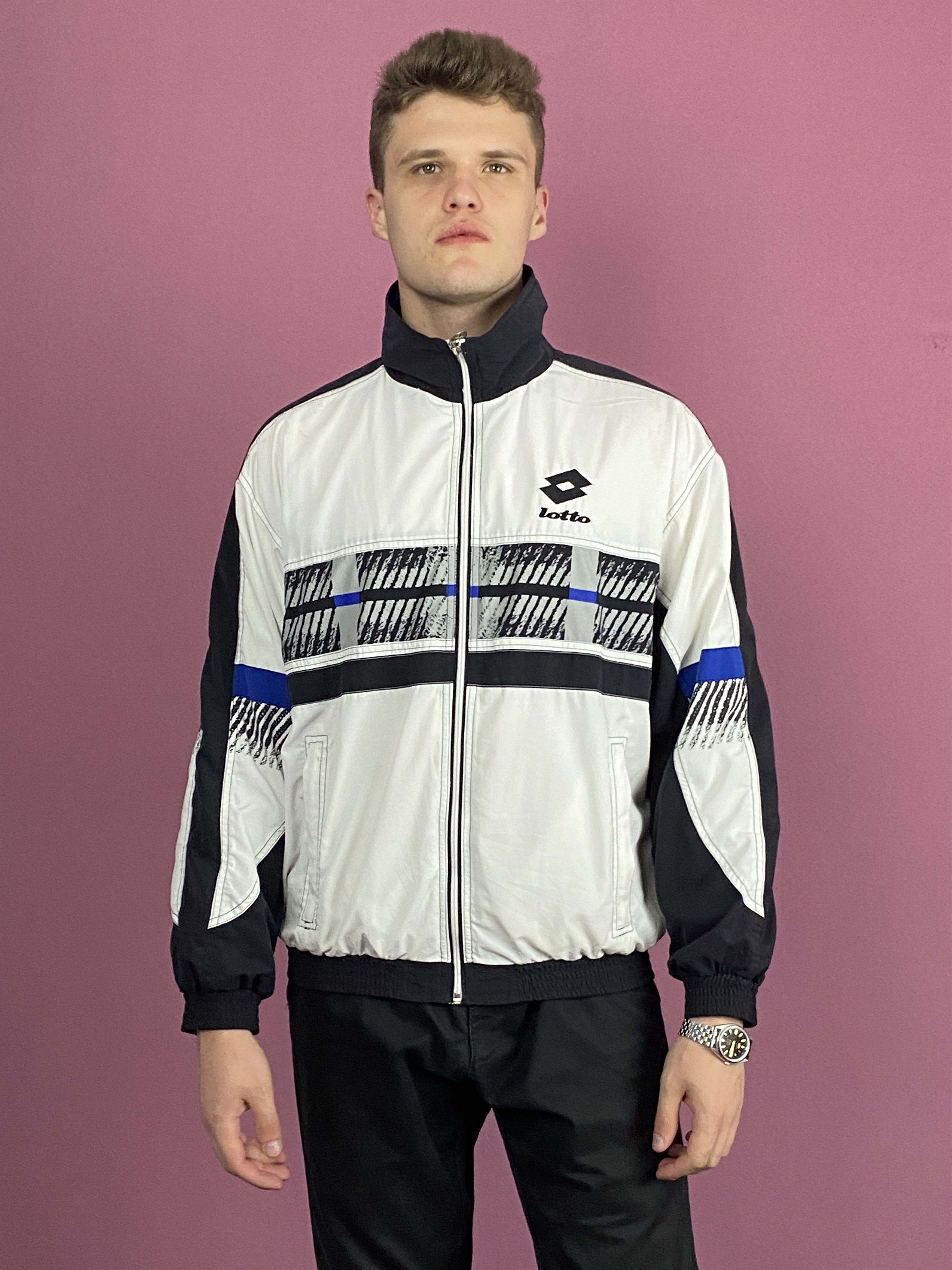 Lotto Sport × Vintage Lotto Vintage Men's Windbreaker Jacket - L Size US L / EU 52-54 / 3 - 1 Thumbnail
