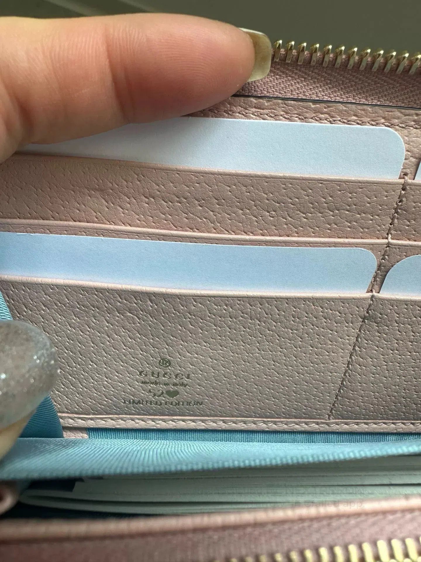 Gucci Gucci Leather Denim Long Wallet Clutch. Size ONE SIZE - 5 Thumbnail