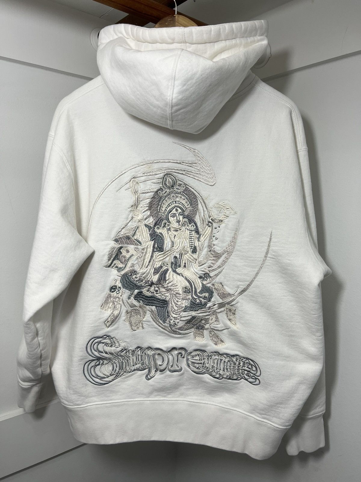 Supreme Supreme Lakshmi Zip-Up Hoodie White FW22 | Grailed