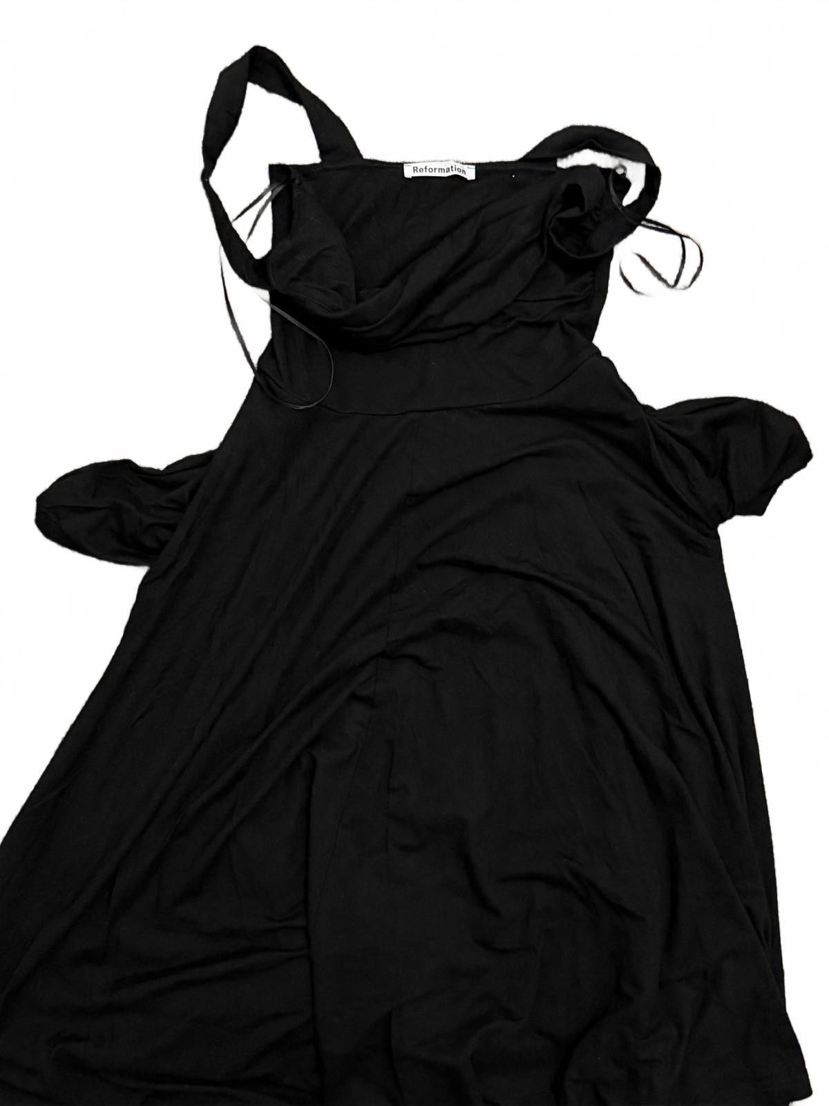 Other REFORMATION Twist-top Midi Dress in Black (SMALL) Size S / US 4 / IT 40 - 6 Thumbnail