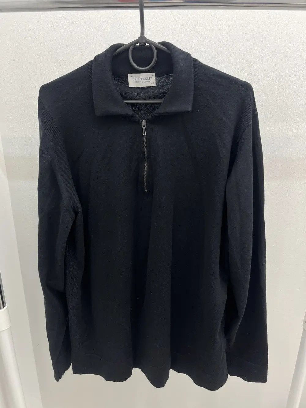 John Smedley John Smedley Quarter Zip Colar Neck Cotton Jumper Sweater Size US XXL / EU 58 / 5 - 1 Thumbnail