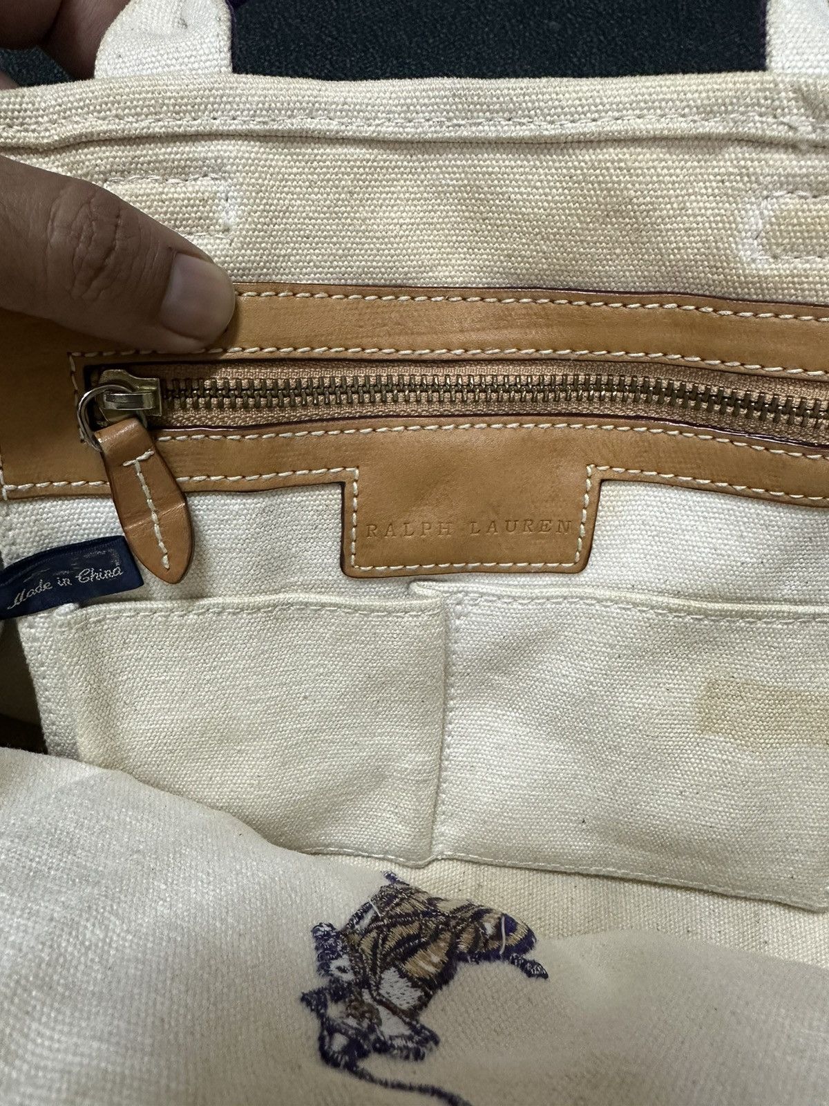 Polo Ralph Lauren Vintage Polo big pony canvas tote bag Size ONE SIZE - 3 Thumbnail