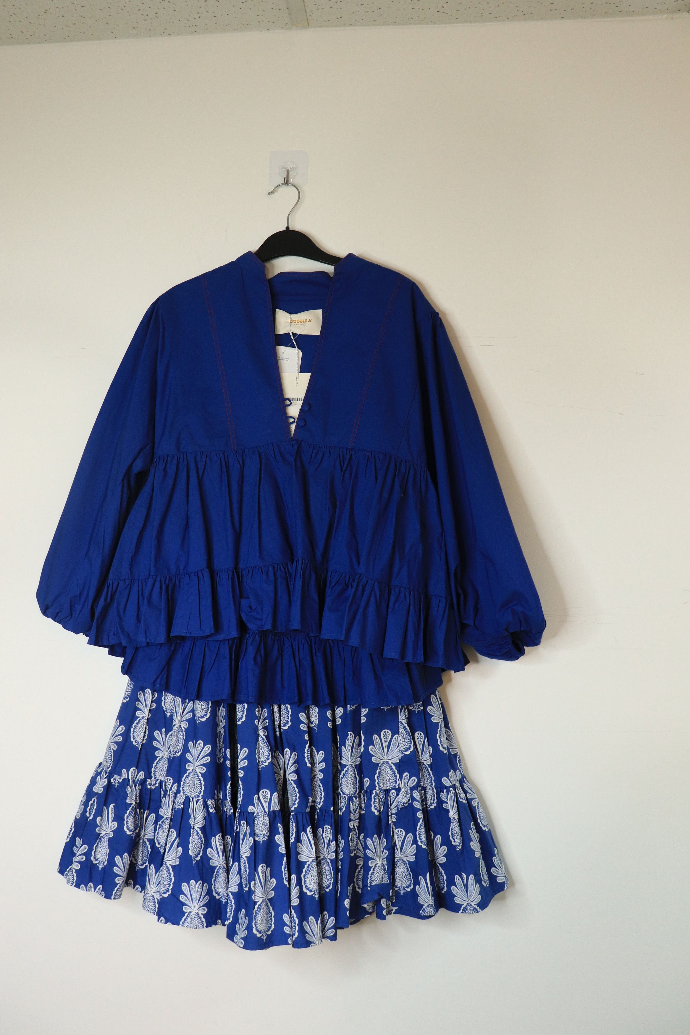 Other Blue cotton poplin top & skirt set - XS Size XS / US 0-2 / IT 36-38 - 1 Thumbnail