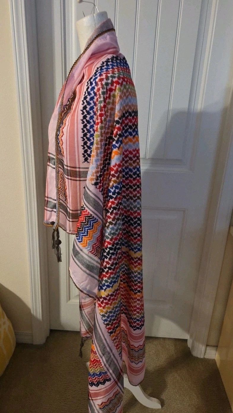 Other JORDAN Handmade In Pakistan 100_ Cotton Shawl Multicolored Size ONE SIZE - 4 Thumbnail