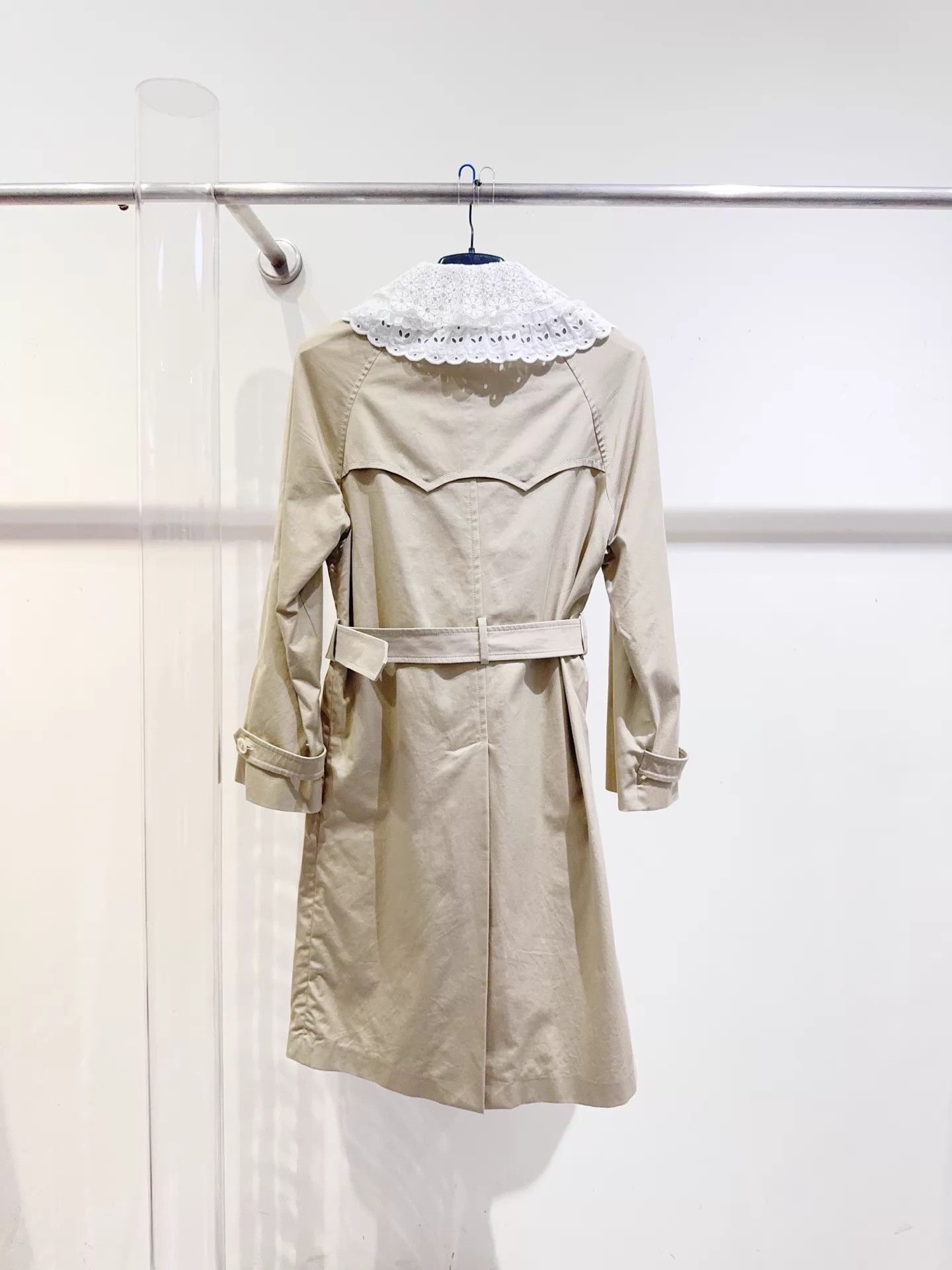 Miu Miu MIU MIU women's doll collar trench coat 42 new w/ tags Size M / US 6-8 / IT 42-44 - 3 Thumbnail