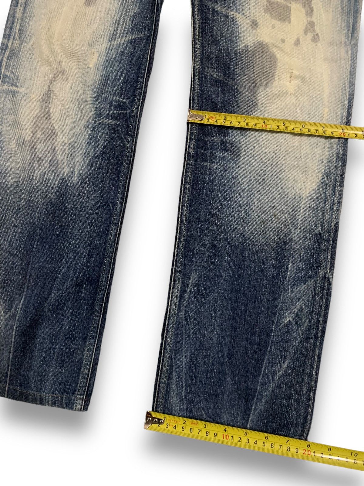Diesel Vintage Diesel Industry Safado Bleached Grunge Ripped Jeans Size US 32 / EU 48 - 16 Thumbnail
