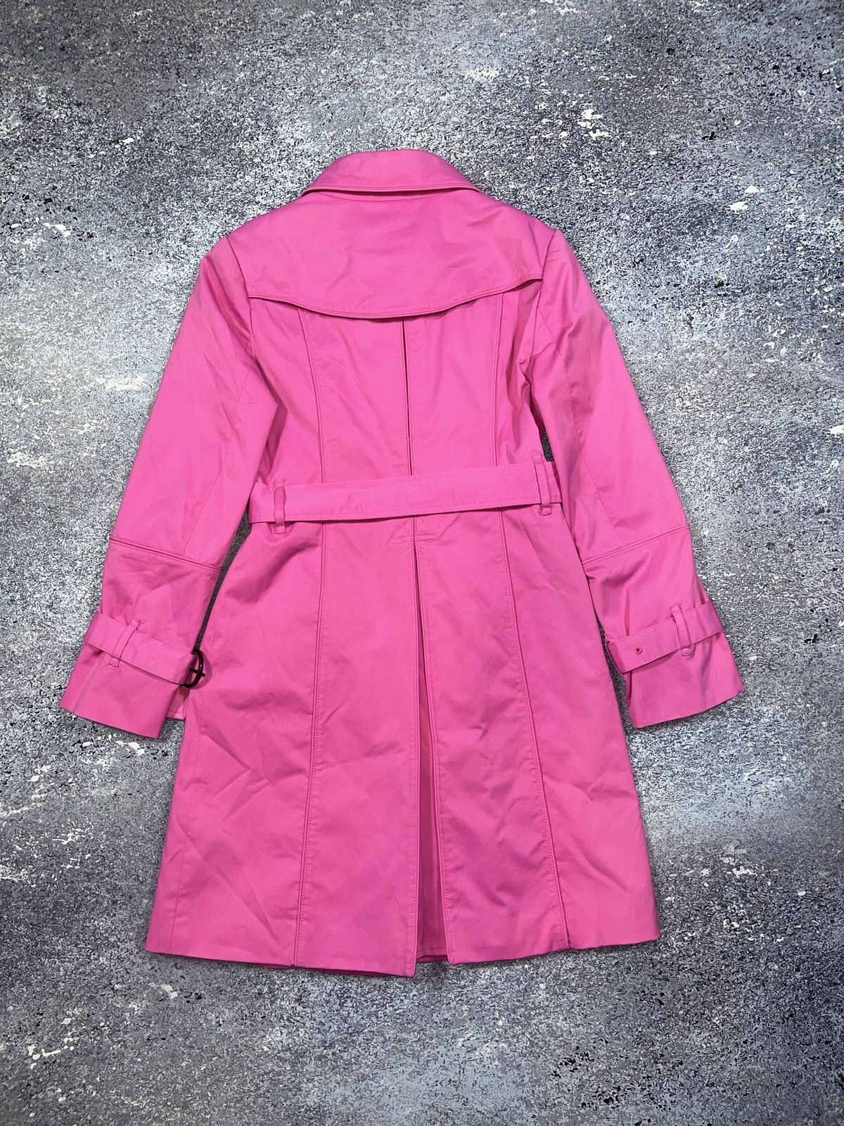 Burberry Rare Pink Barbie Vintage Burberry London Coat Trench Jacket Size S / US 4 / IT 40 - 4 Thumbnail