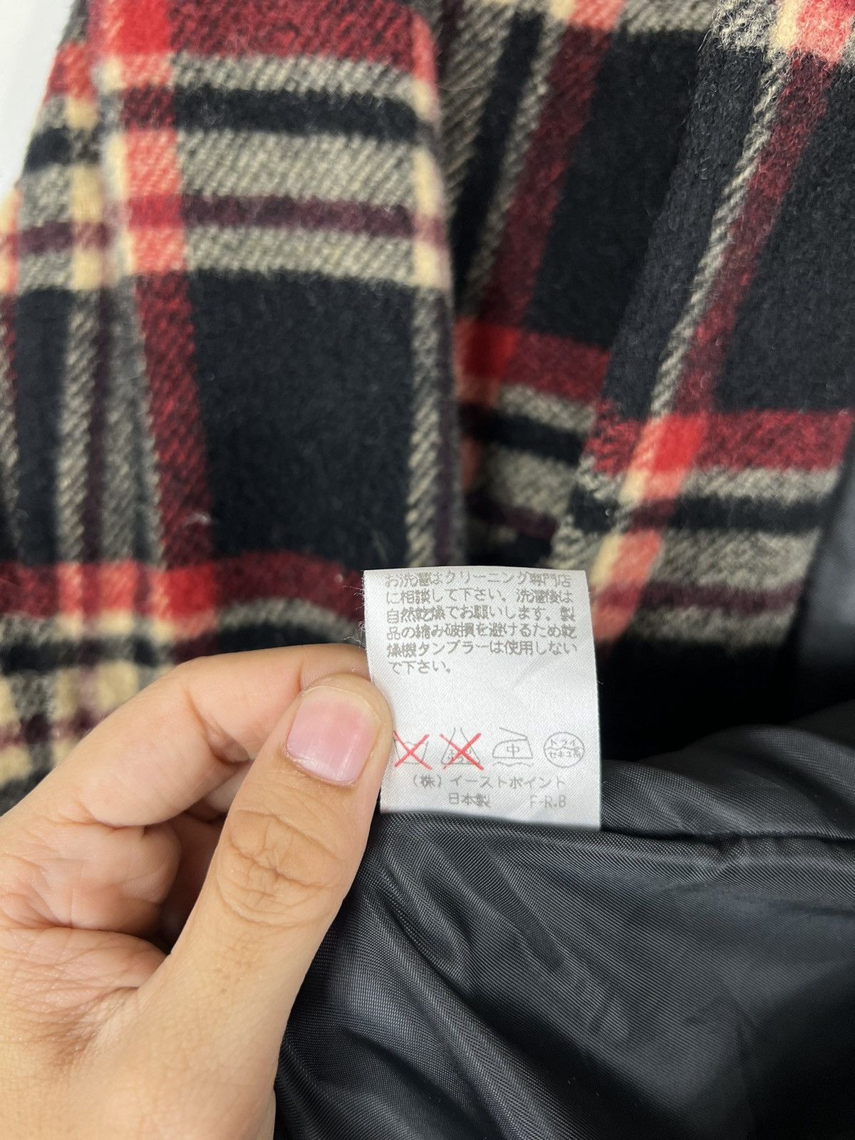 Japanese Brand × Vintage 🔥 EAST BOY PLAID CHECKER CPO WOOL JACKET Size US M / EU 48-50 / 2 - 15 Thumbnail