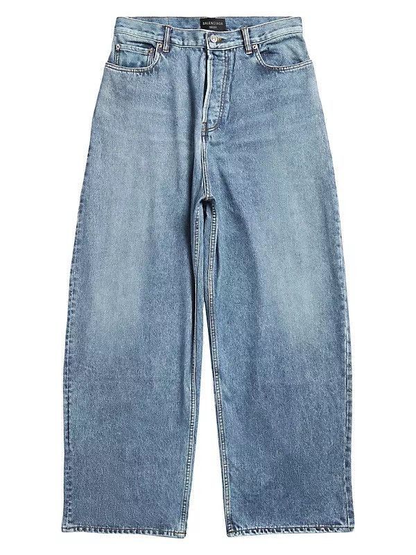 Balenciaga Balenciaga Denim Trompe L’Oleil Print Pant Jeans Size US 34 / EU 50 - 1 Thumbnail