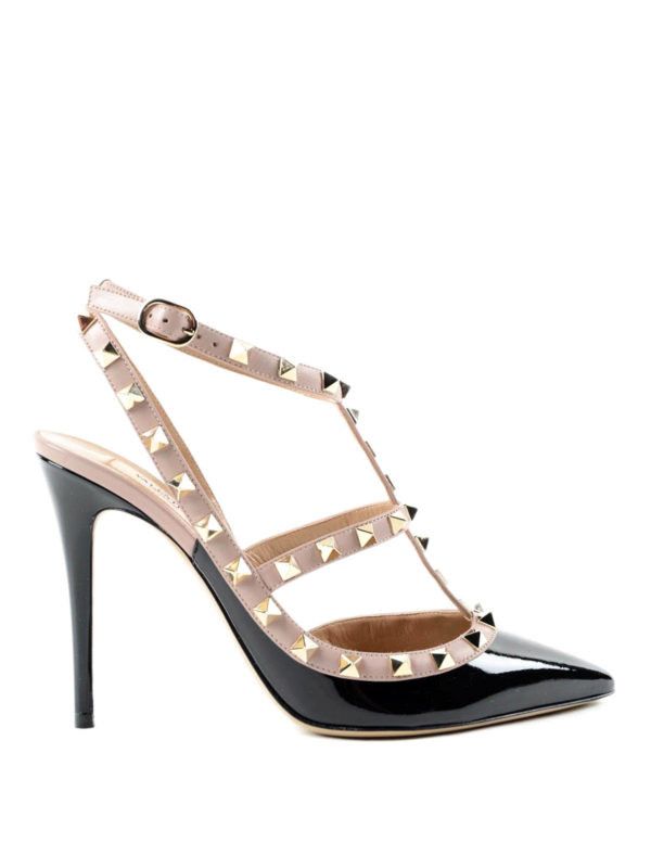 Valentino o1s22i1n0924 Rockstud Slingback Pumps in Black Size US 8 / IT 38 - 1 Thumbnail