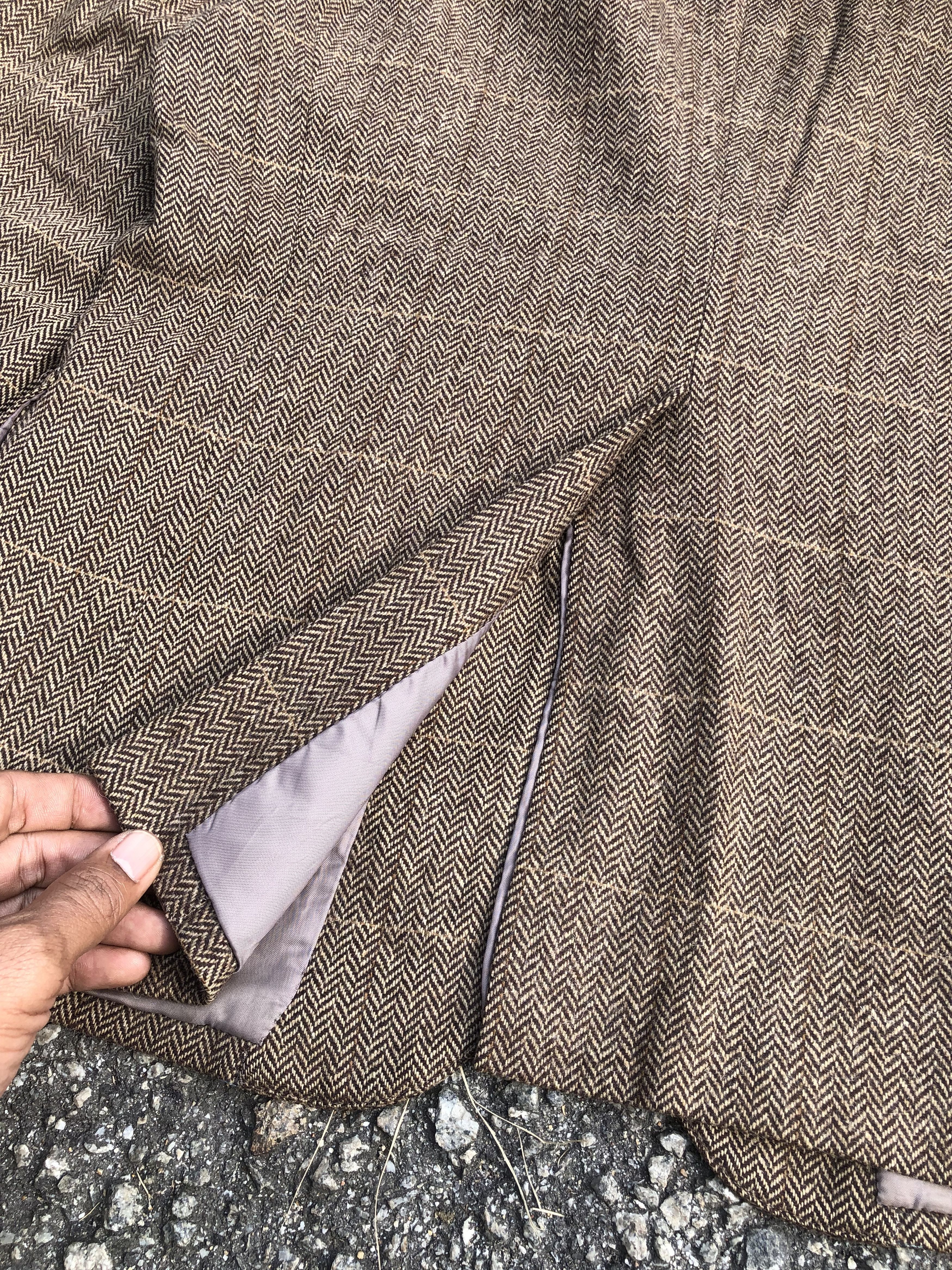 Polo Ralph Lauren Vintage 90s Ralph Lauren Tailored Jacket Herringbone Size 42L - 7 Thumbnail