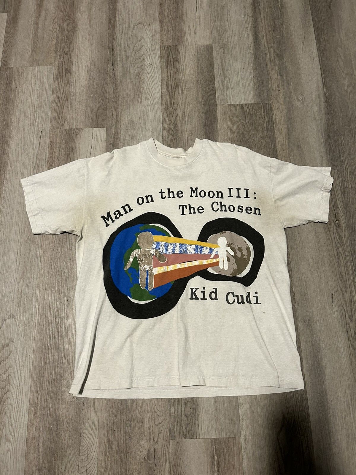 Cactus Plant Flea Market Kid Cudi Man On The Moon III The Chosen white tee Size XL Size US XL / EU 56 / 4 - 1 Thumbnail