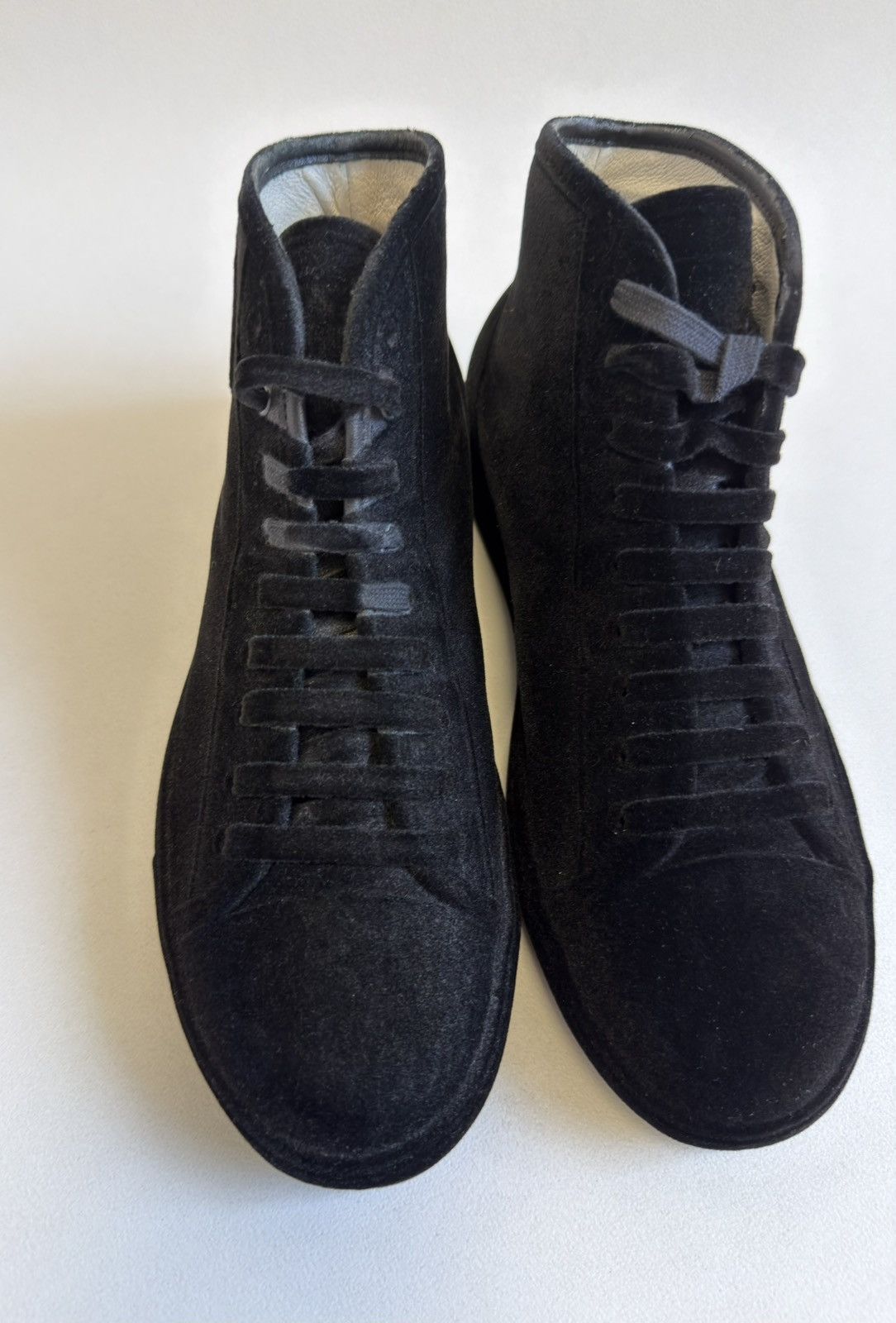 Maison Margiela A/W 09 Black ‘Flocked Velvet’ Sneakers Size US 8 / EU 41 - 9 Thumbnail
