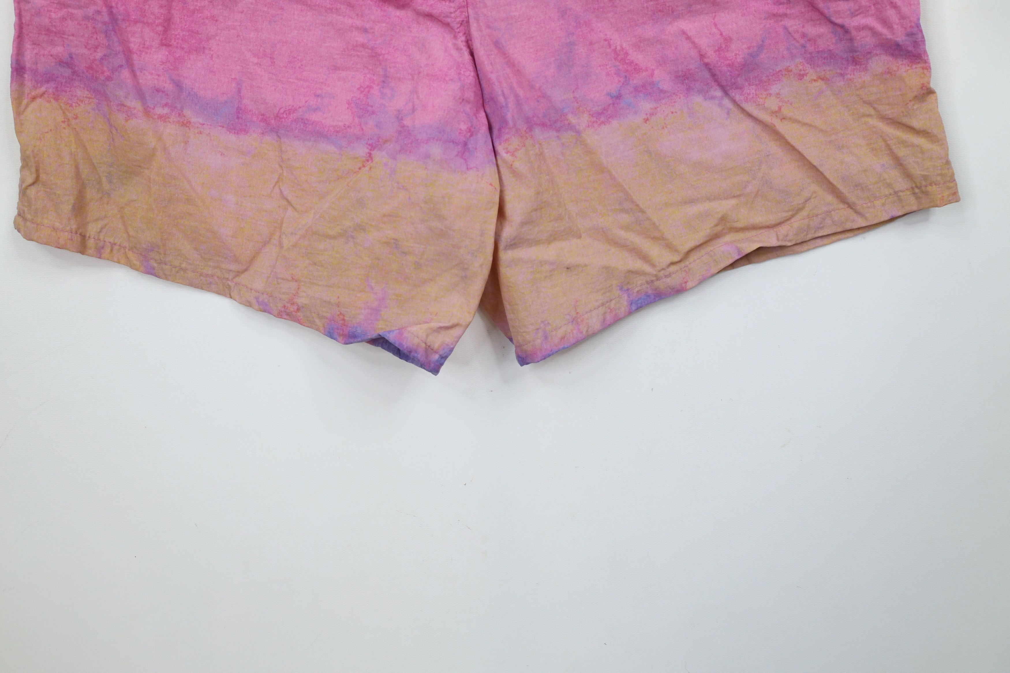 Vintage Vintage 90s Streetwear Wash Tie Dye Lined Beach Swim Shorts Size US 32 / EU 48 - 13 Thumbnail