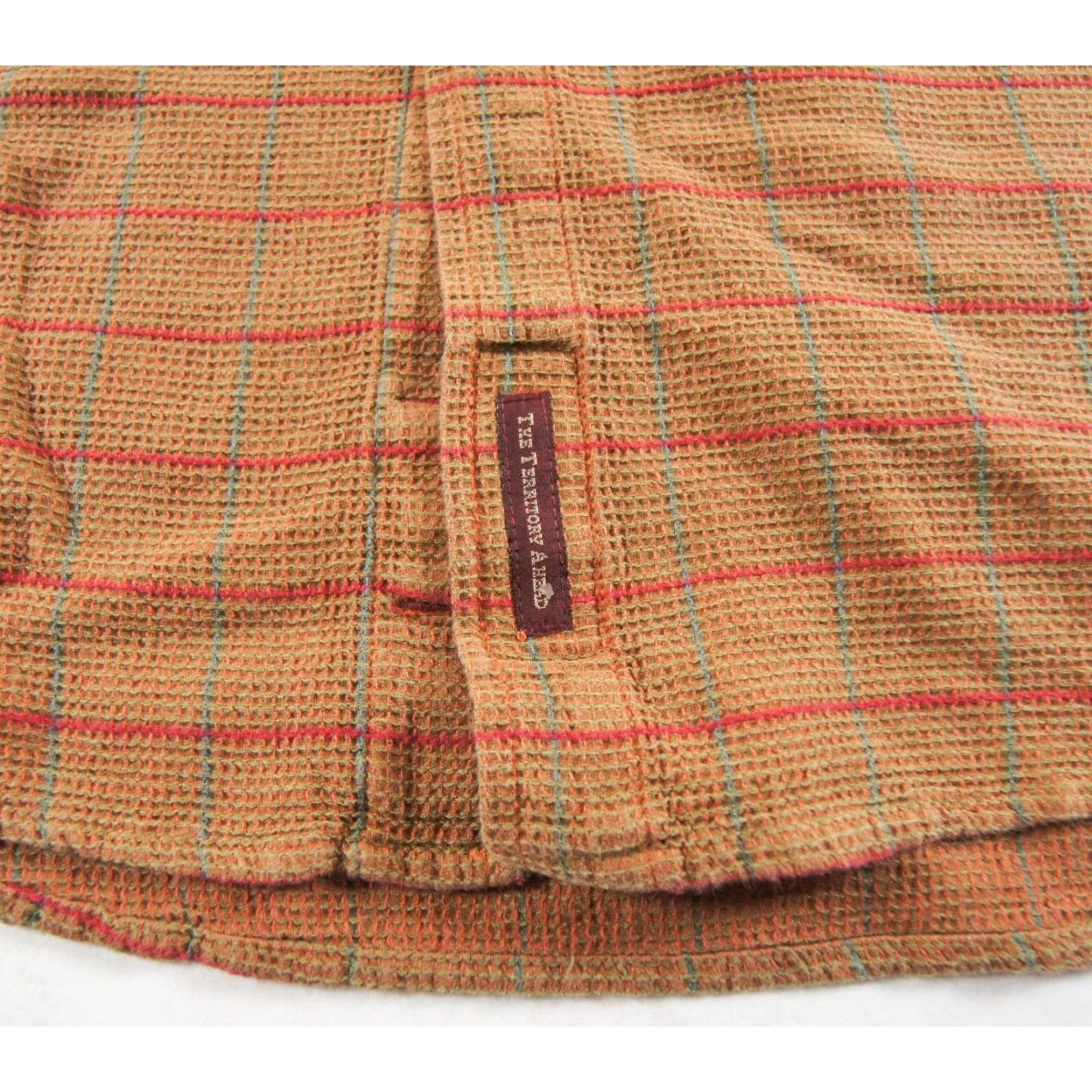 The Territory Ahead VINTAGE Territory Ahead Men's Button-Down Shirt 2XL Brown Waffle Knit Outdoor Casual Size US XXL / EU 58 / 5 - 4 Thumbnail
