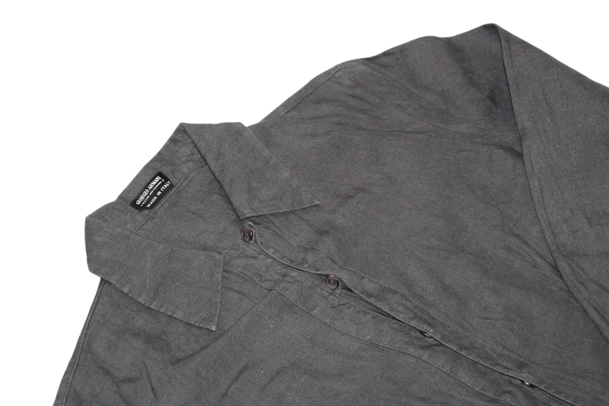 Giorgio Armani Giorgio Armani A Milano Borgonuovo 21 washed linen shirt Size M / US 6-8 / IT 42-44 - 6 Thumbnail