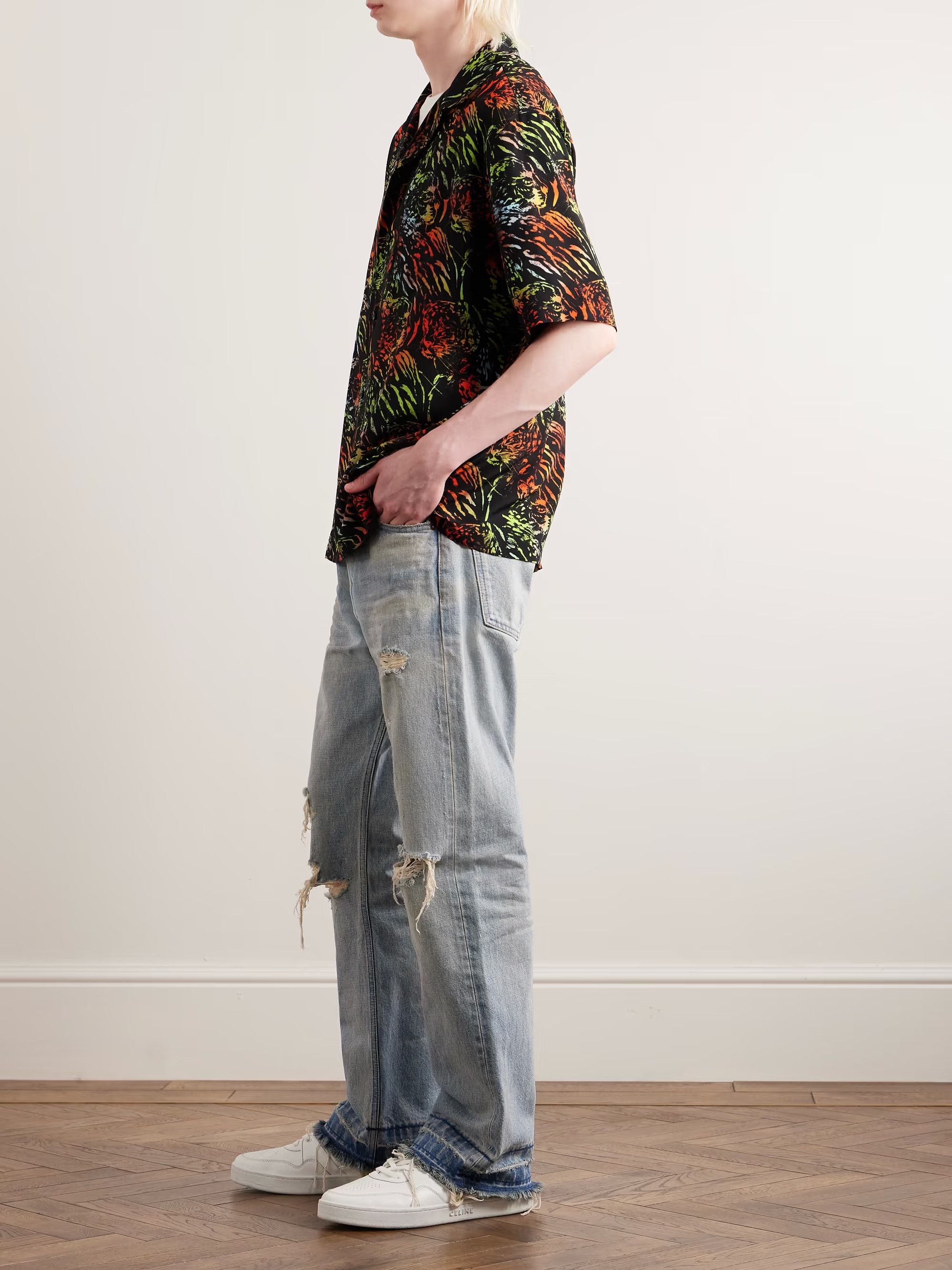 Celine o1y1024 Patterned Shirt in Multicolor Size US L / EU 52-54 / 3 - 2 Thumbnail
