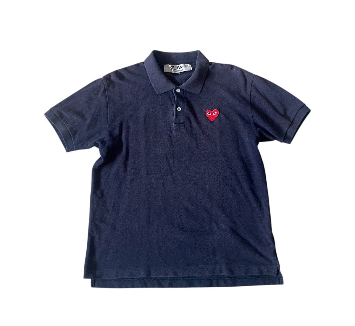 Comme des Garcons Trashed cdg play heart logo polo shirt Size US L / EU 52-54 / 3 - 1 Thumbnail