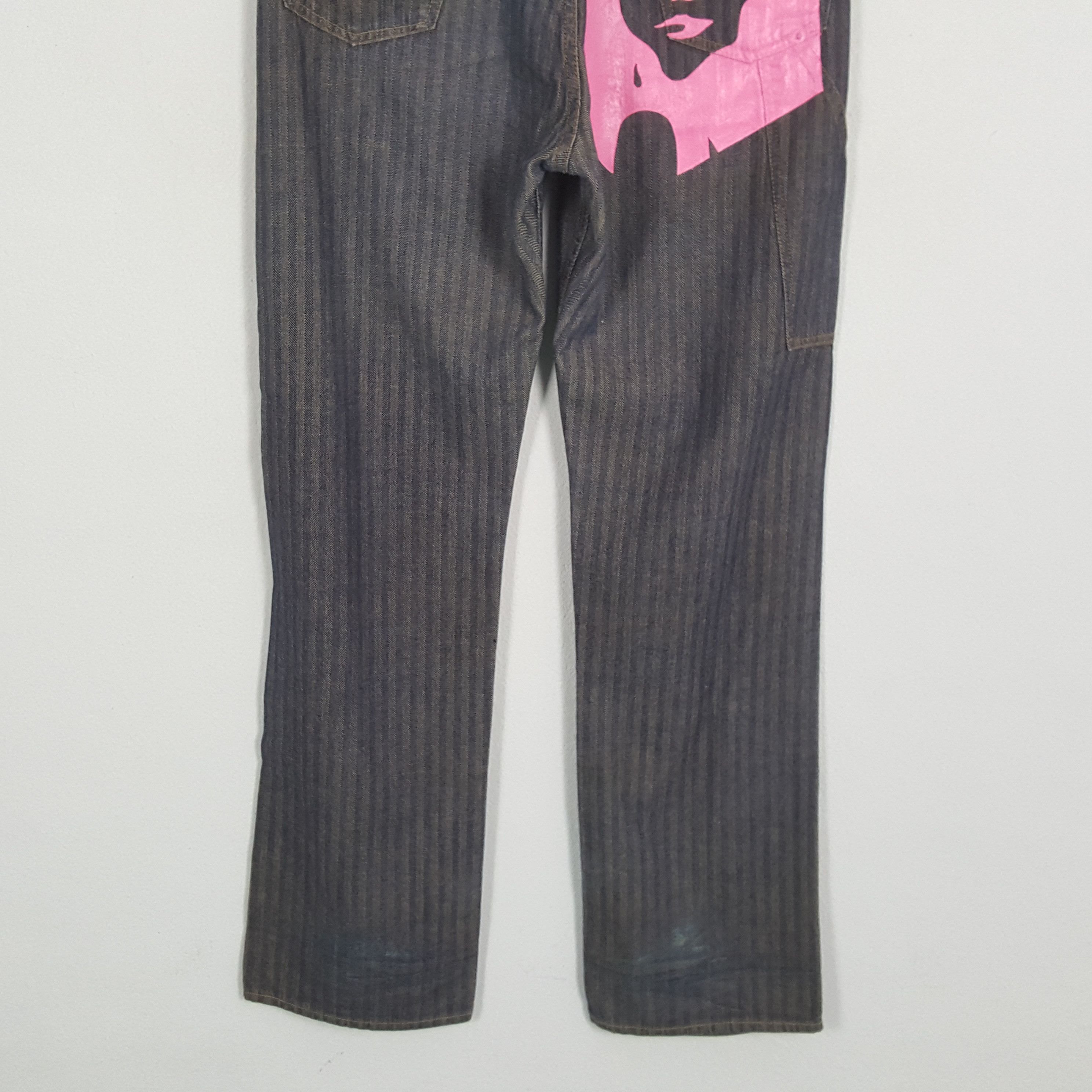 Hysteric Glamour HYSTERIC GLAMOUR Japanese Brand Custom Art Jeans Size US 31 - 3 Thumbnail