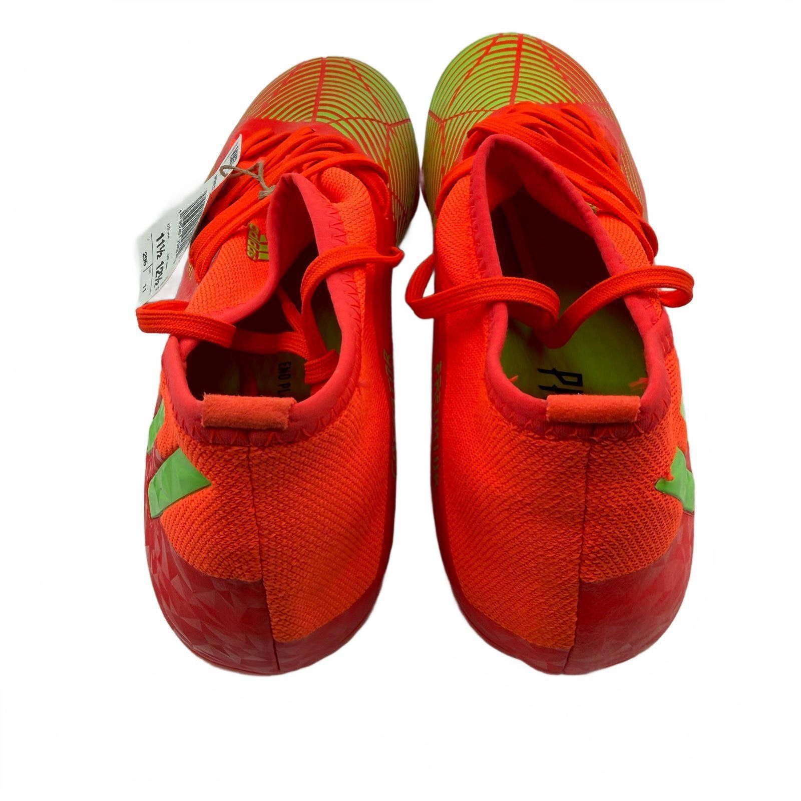 Adidas Adidas Predator Edge.3 FG Soccer Cleats Neon Green Red Size ONE SIZE - 3 Thumbnail
