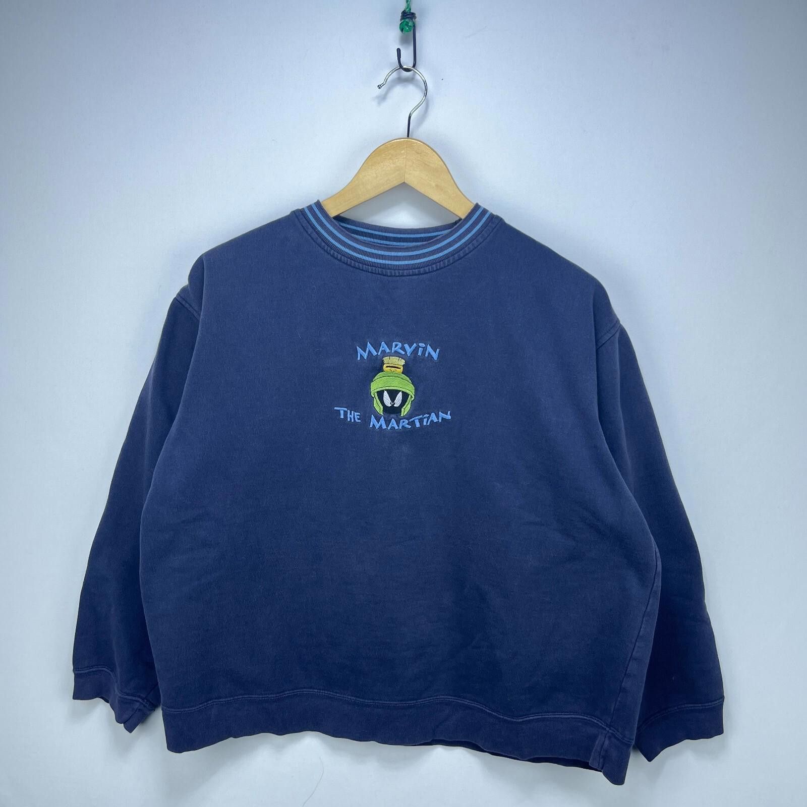 Vintage Vintage 90s Marvin the Martian Looney Tunes Sweatshirt Small Size US S / EU 44-46 / 1 - 1 Thumbnail