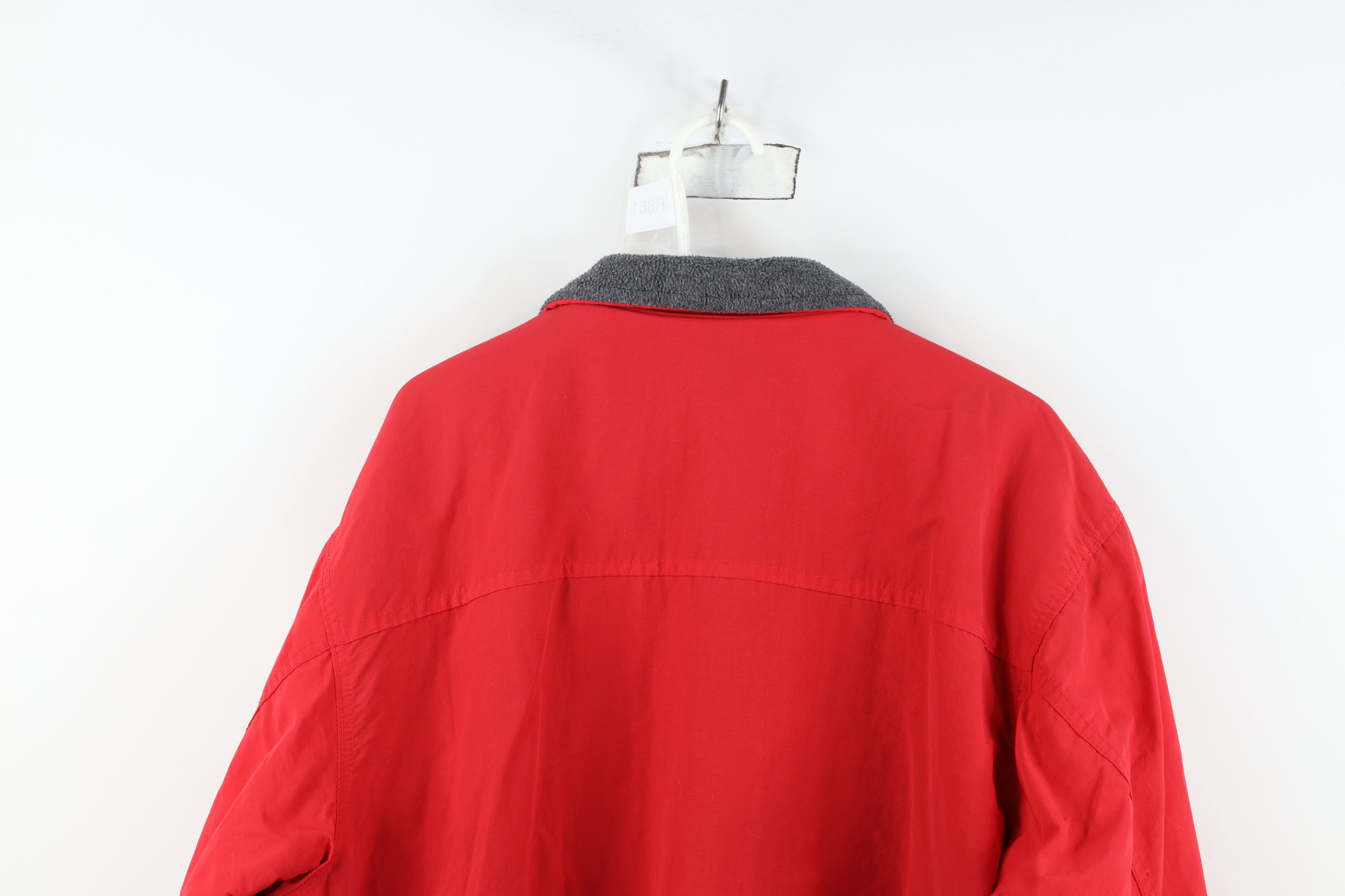 J.Crew Vintage 90s J Crew Lined Chore Barn Parka Jacket Red USA Size US L / EU 52-54 / 3 - 14 Thumbnail
