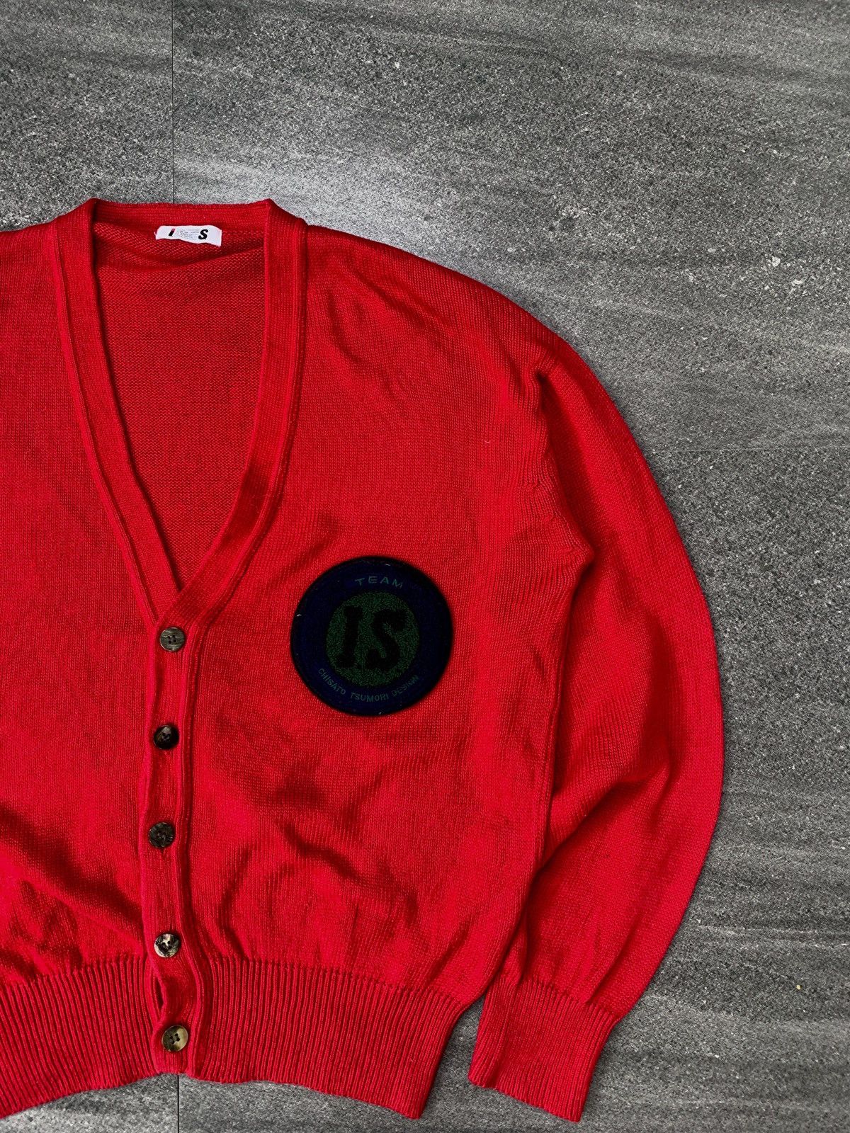 Issey Miyake FREE TAX! IS Team Patched Cardigan Knit Jacket - Medium Size US M / EU 48-50 / 2 - 2 Thumbnail