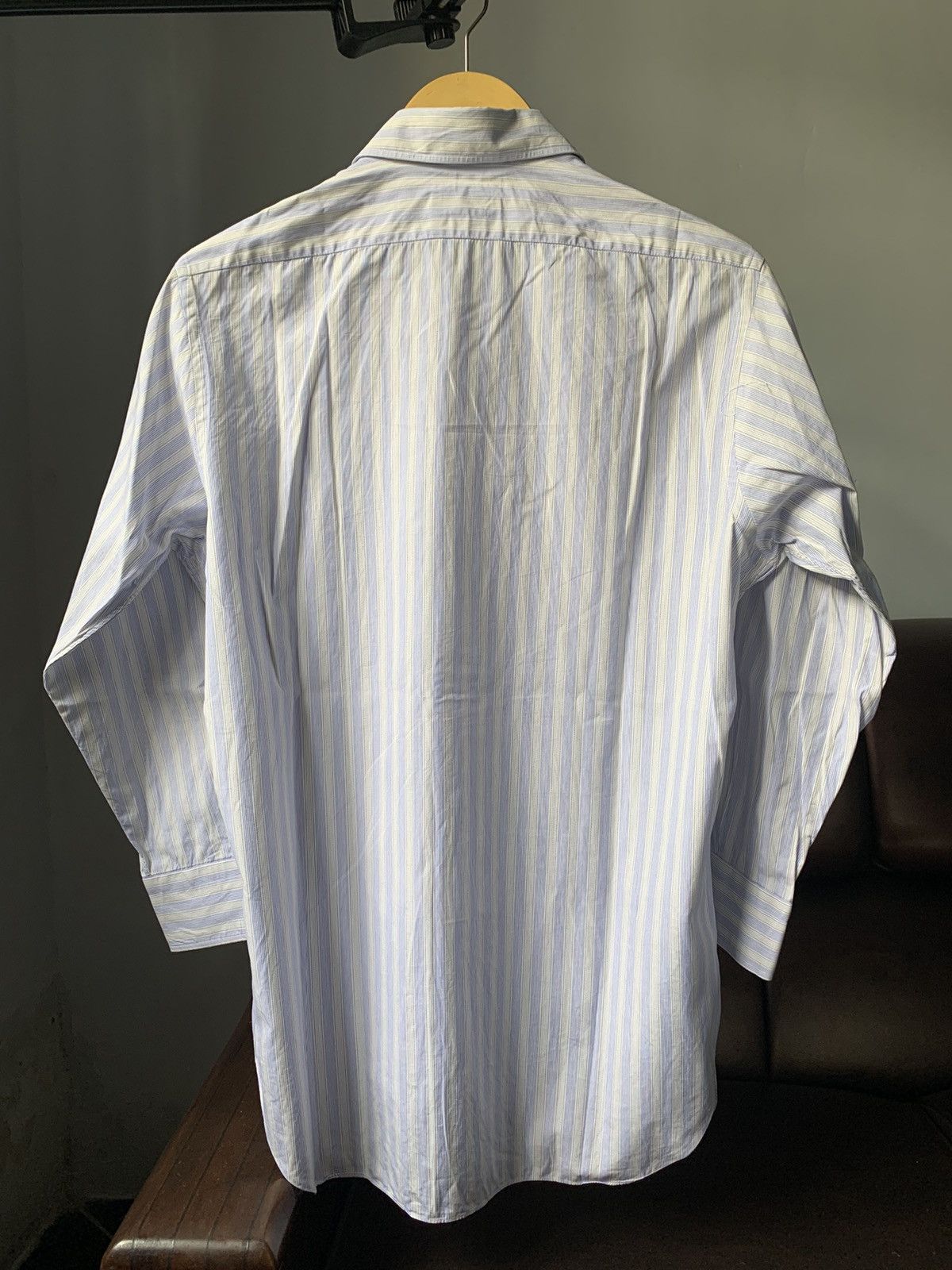 Celine × Vintage 1990s Celine Striped Shirt Iwataya Order Made Size US S / EU 44-46 / 1 - 10 Thumbnail