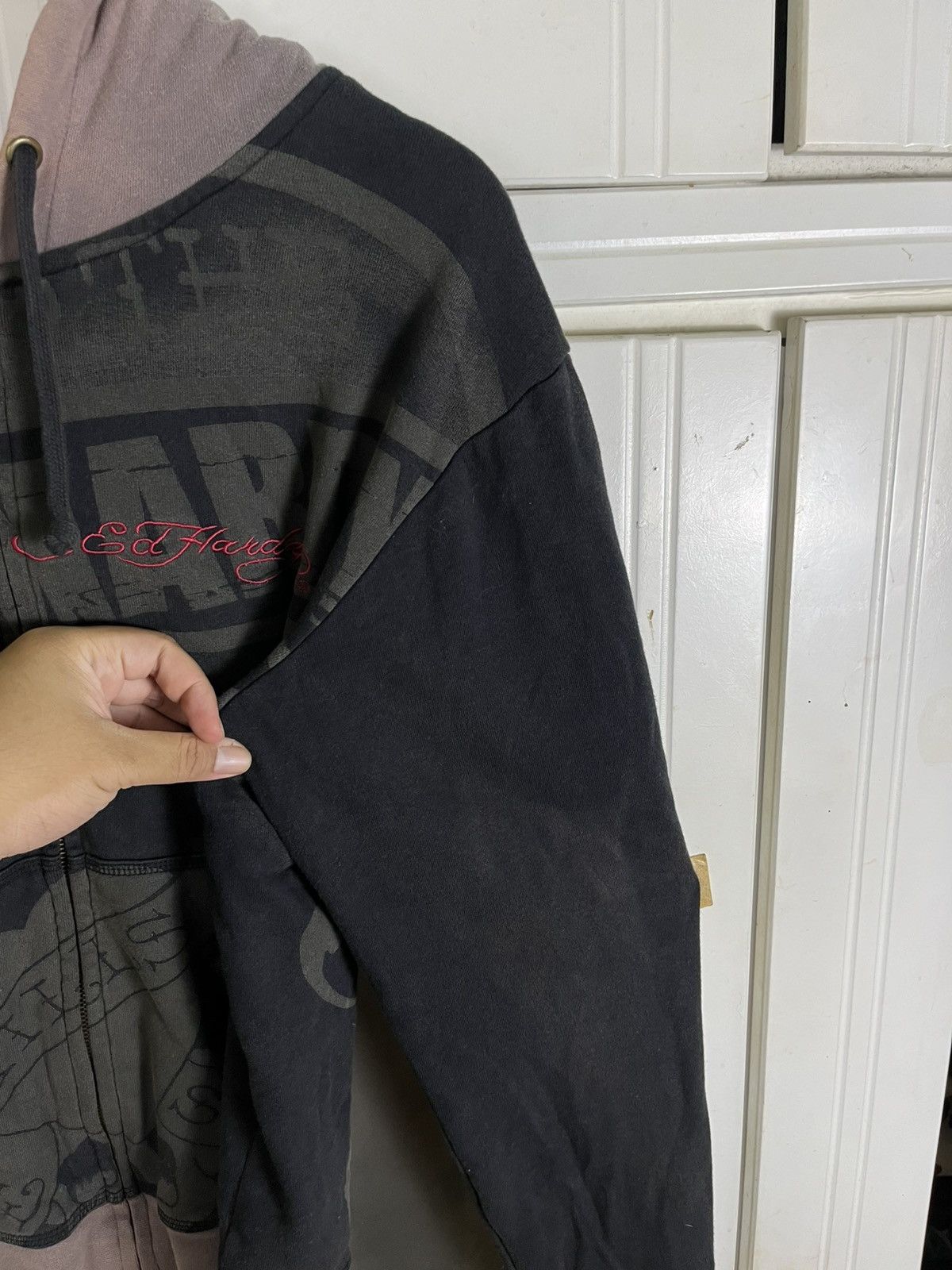 Ed Hardy × Japanese Brand × Vintage Vintage Edhardy FullPrint Hoodies Size US S / EU 44-46 / 1 - 13 Thumbnail