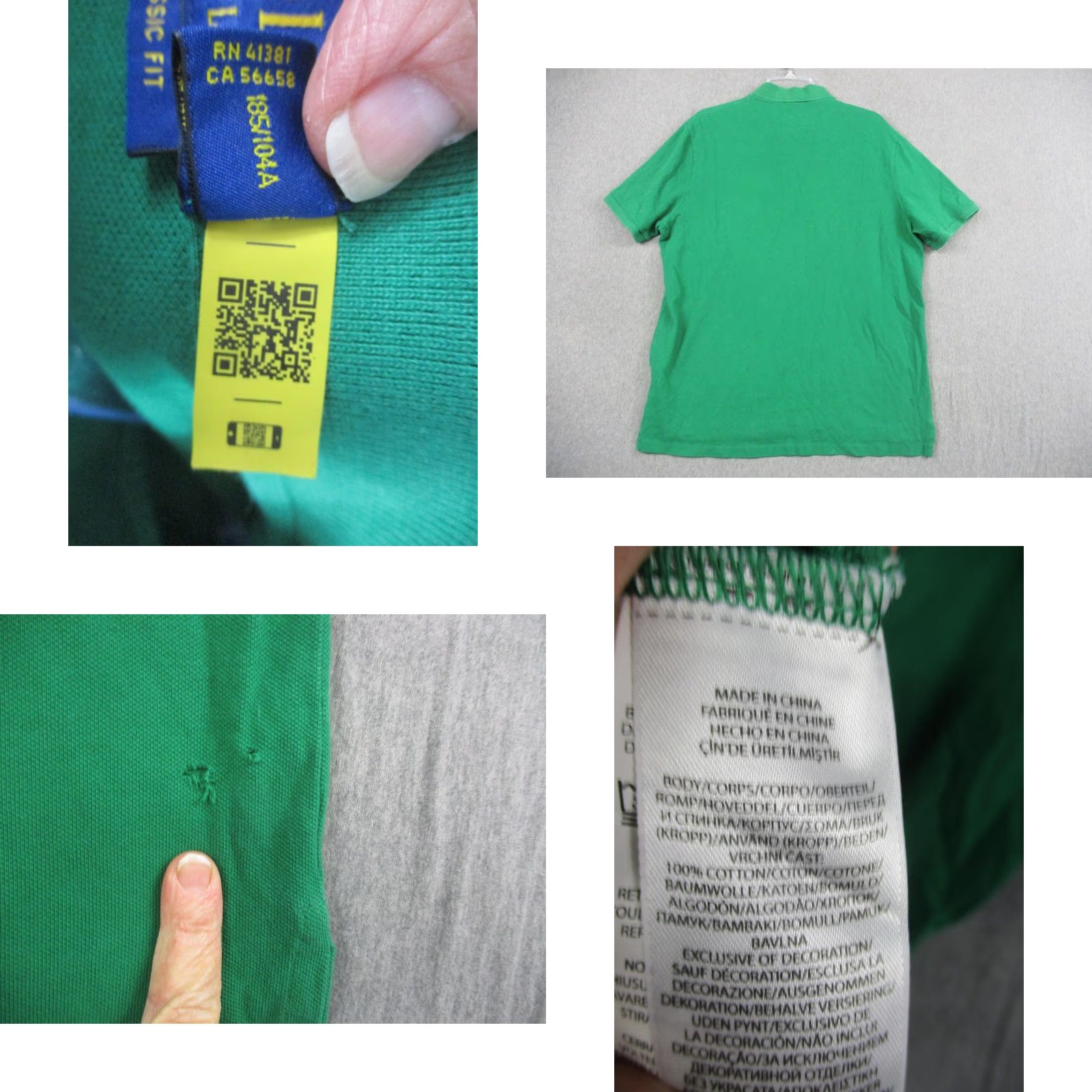 Polo Ralph Lauren Polo Ralph Lauren Shirt Mens XL Green Classic Fit Big Pony Logo Size US XL / EU 56 / 4 - 8 Thumbnail