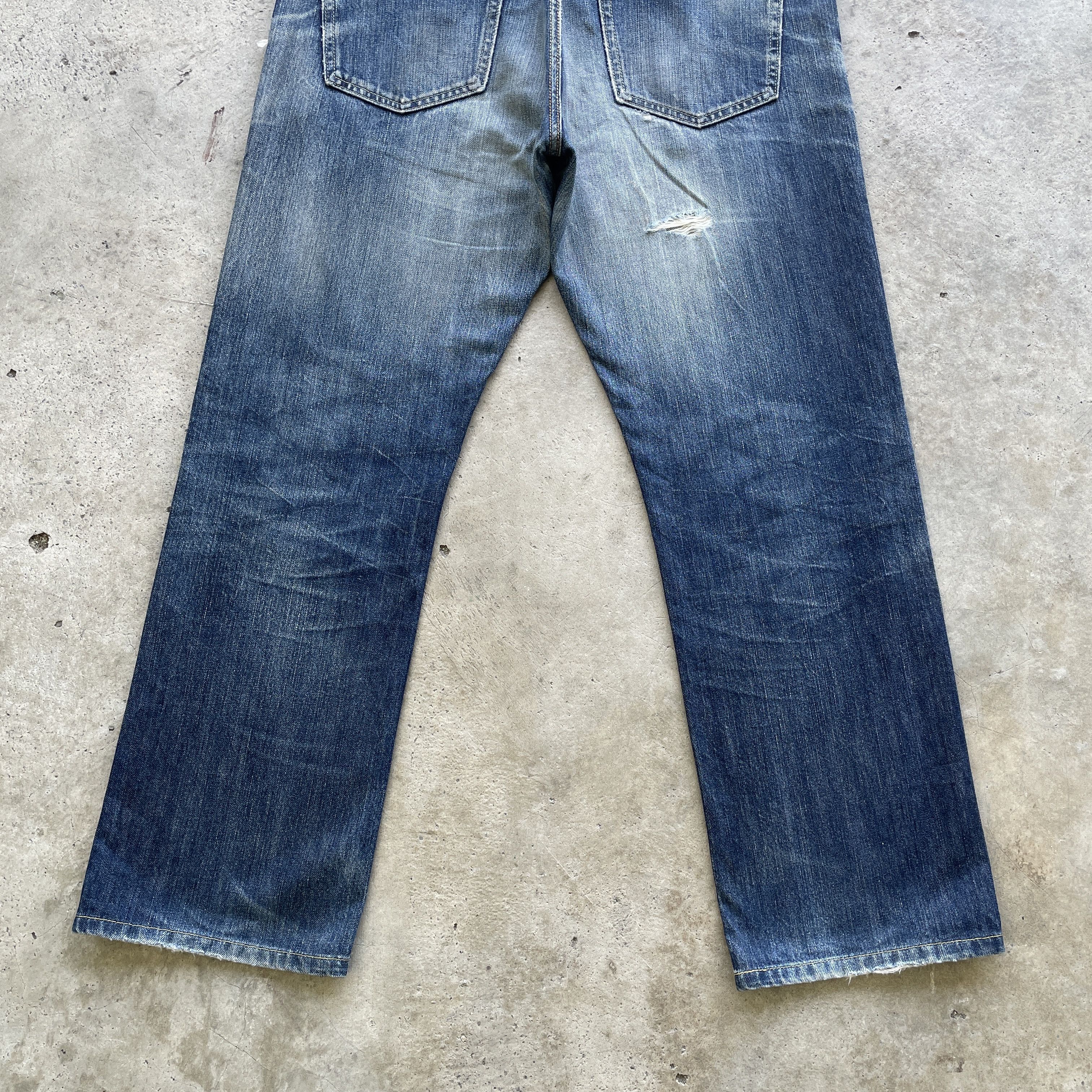 Japanese Brand W35 VINTAGE JAPANESE DISTRESSED JEANS STONEWASH FADED PANTS Size US 35 - 11 Thumbnail