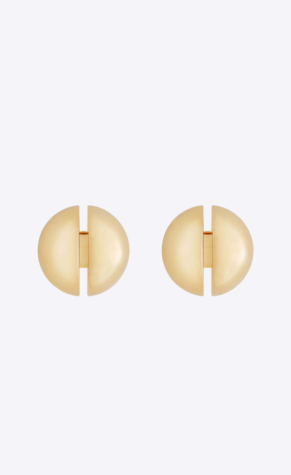 Saint Laurent Paris o1b1hav111124 Size: OS / Ball Split Earrings Metal in Gold Size ONE SIZE - 5 Thumbnail