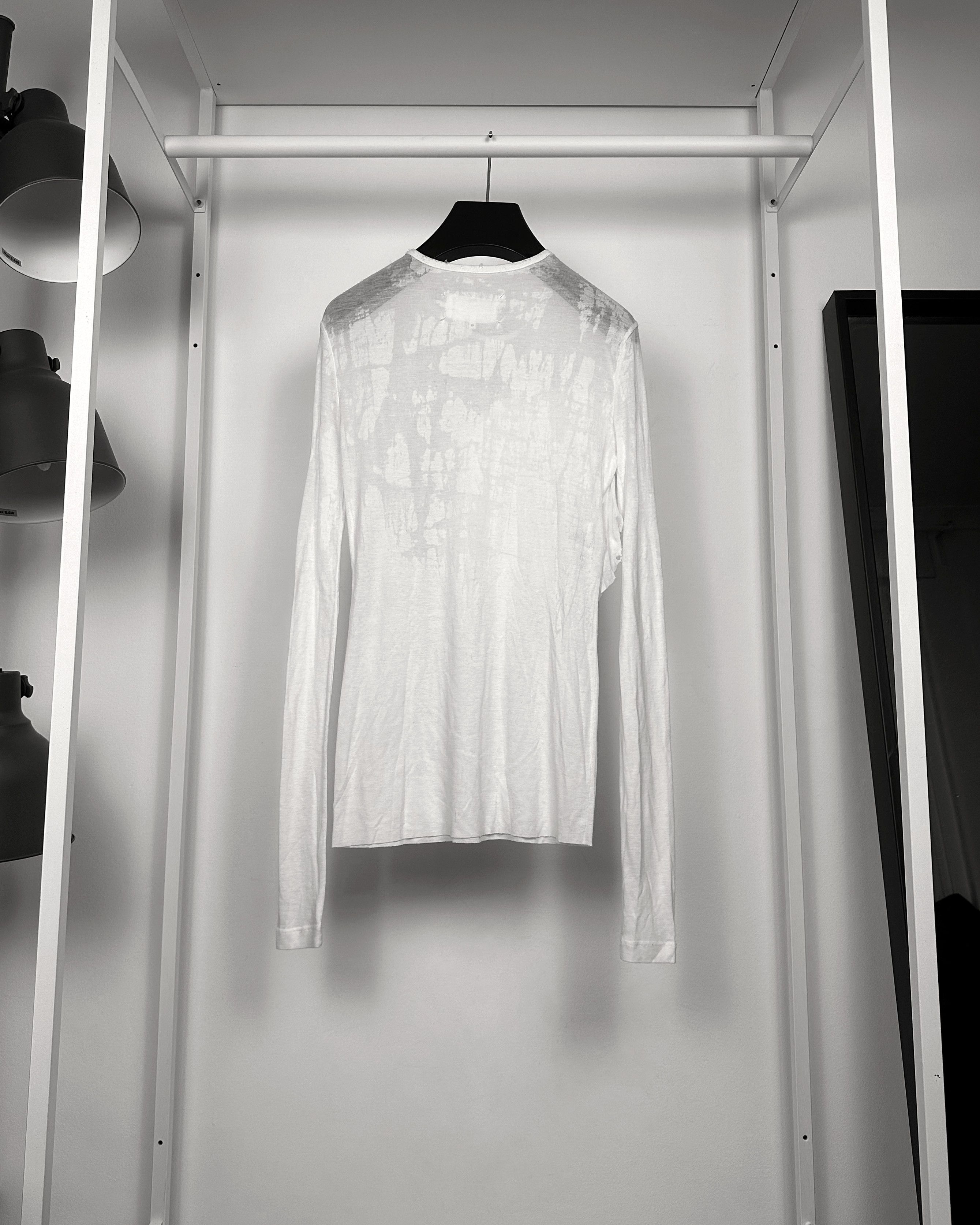Maison Margiela Maison Margiela Blank Tag Flower Applique Sheer Longsleeve Size US S / EU 44-46 / 1 - 2 Thumbnail