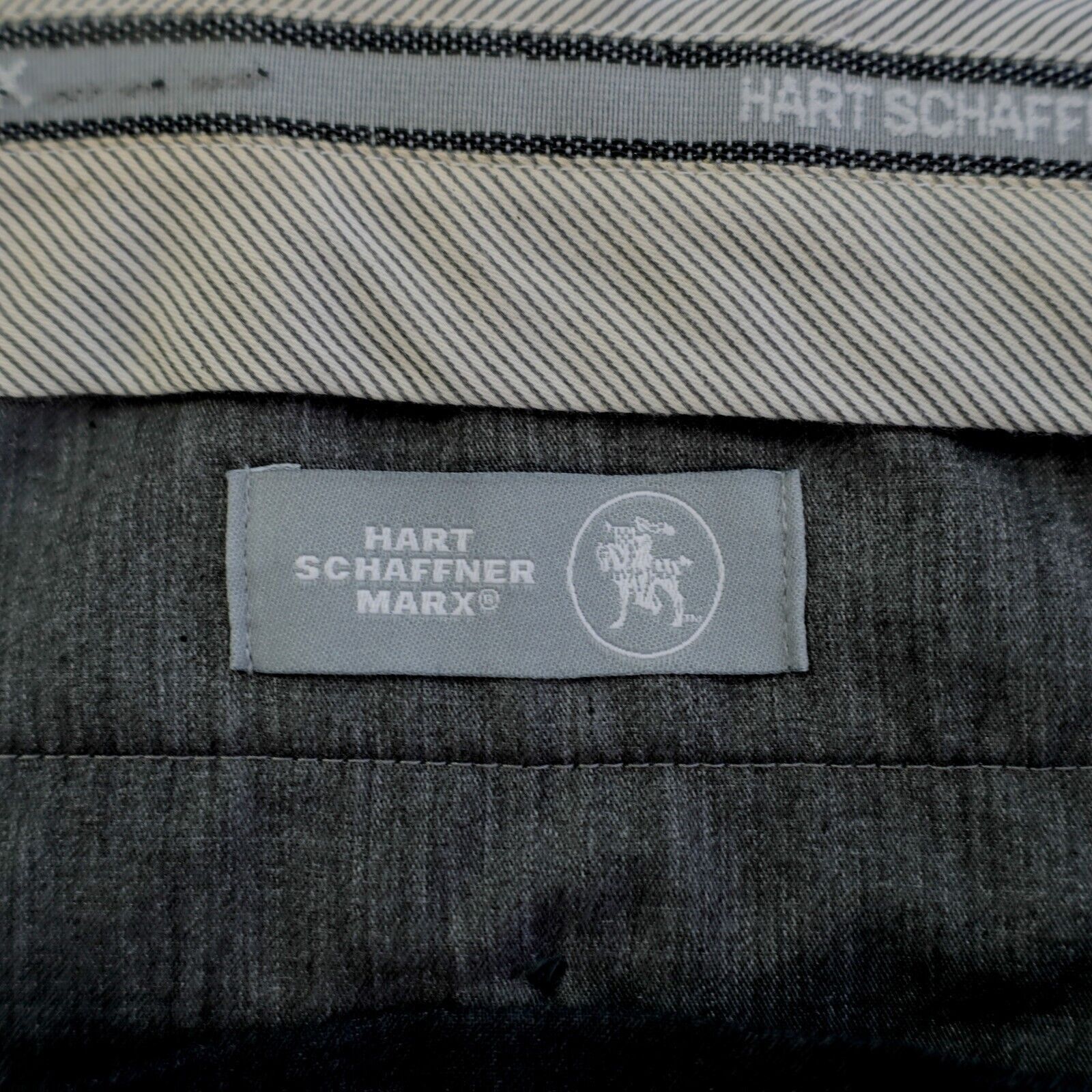 Hart Schaffner Marx Hart Schaffner Marx Gray Wool 43/27 Dress Pants High Rise Fl Size 42S - 7 Thumbnail