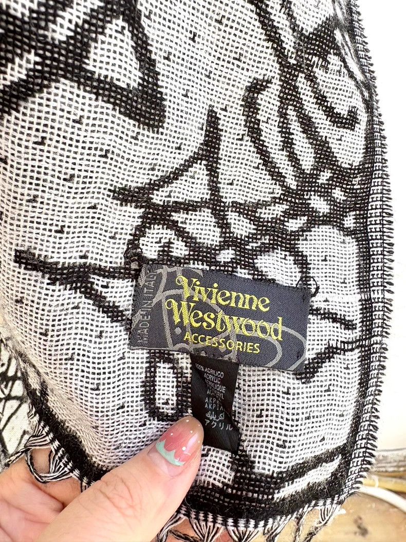 Vivienne Westwood Vivienne Westwood Earthstar scarf with black and white pol Size ONE SIZE - 7 Thumbnail