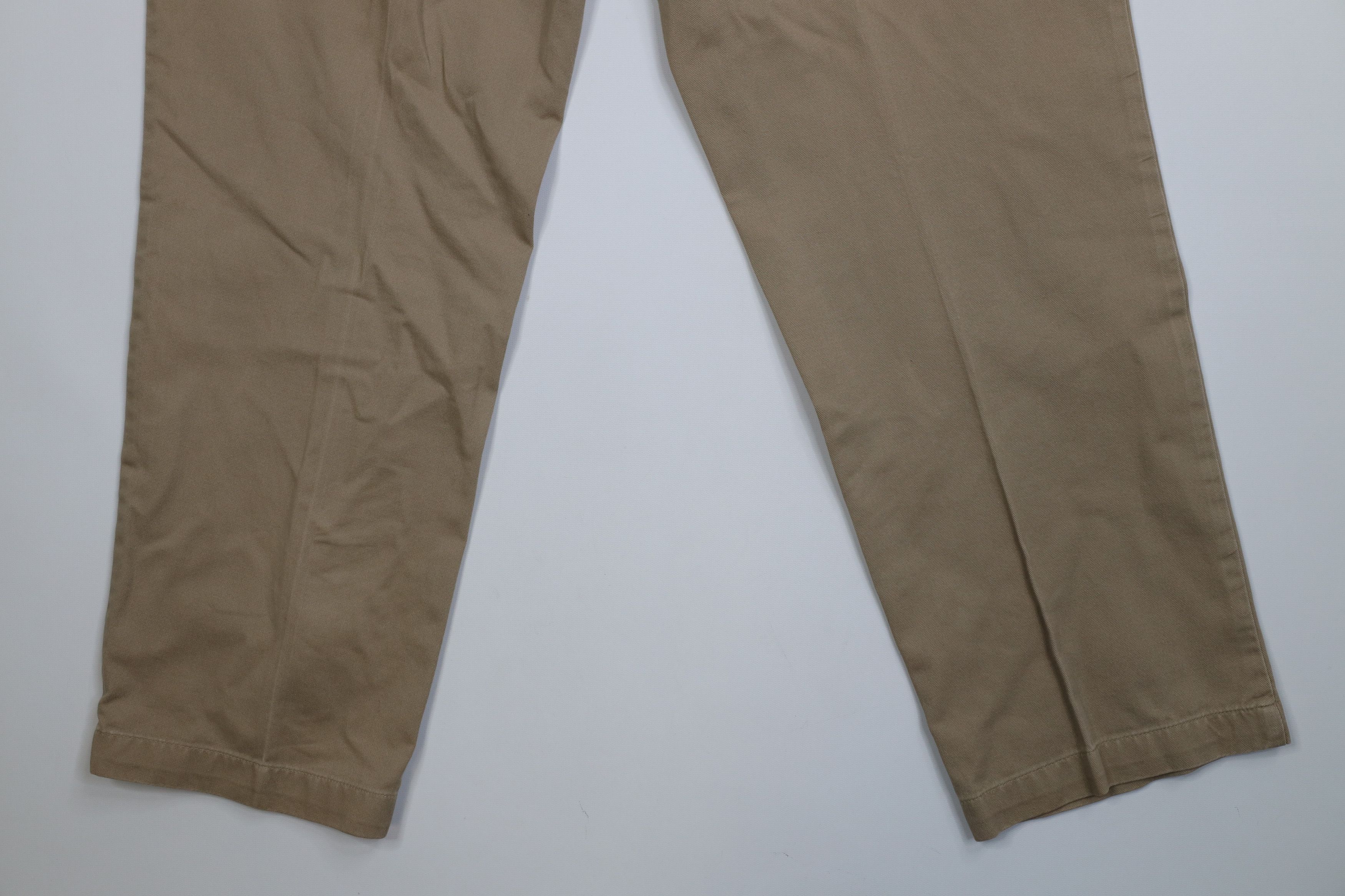 Polo Ralph Lauren Vintage 90s Ralph Lauren Wide Leg Chino Pants Trousers Khaki Size US 34 / EU 50 - 12 Thumbnail