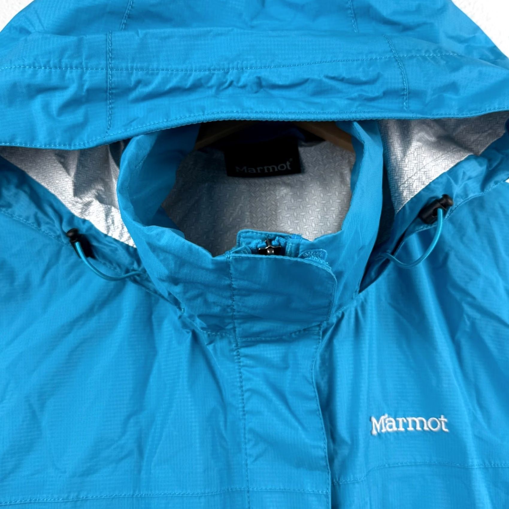 Marmot VINTAGE Marmot Jacket Womens Large Long Sleeve Outdoors Full Zip Pockets Hooded Shell Size L / US 10 / IT 46 - 4 Thumbnail