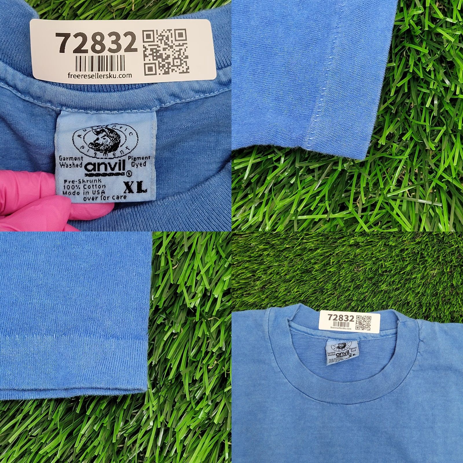 Anvil VINTAGE Anvil Shirt XL 24x28 USA Shirt Mens XL Blue 1990s Graphic Tee All Seasons Casual 90s Logo Printing 60s 70s 80s 90s Size US XL / EU 56 / 4 - 8 Thumbnail