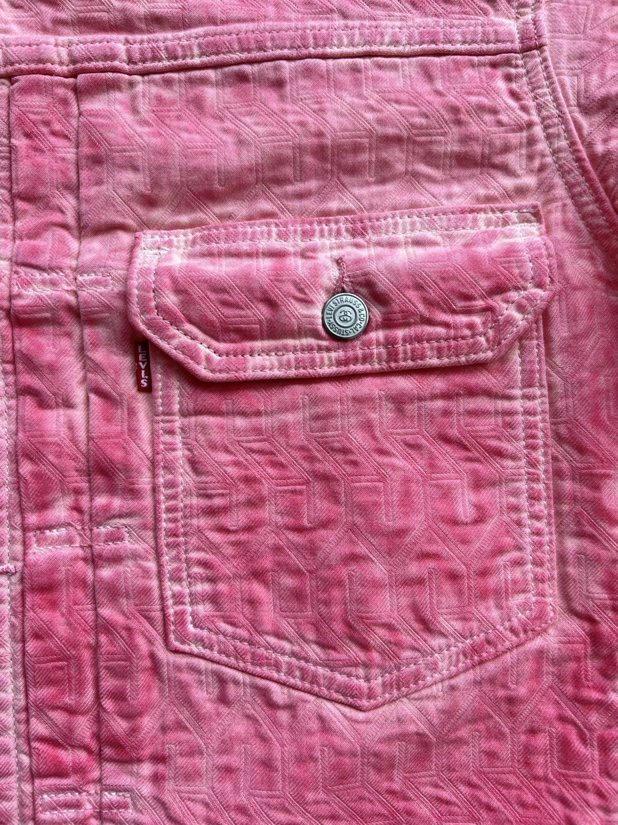 Levi's × Stussy Stussy x Levi’s Jacquard Type 2 Trucker Jacket Pink Medium Size US M / EU 48-50 / 2 - 12 Thumbnail