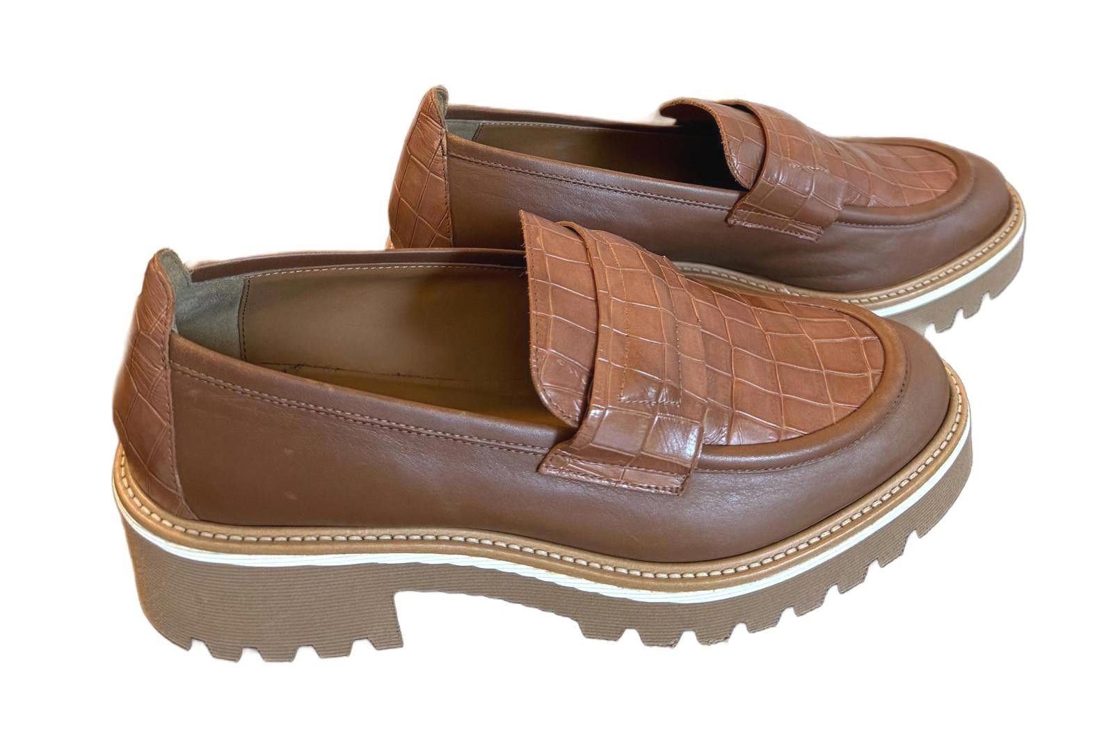 M.Gemi NWOT The Elsa Croco Printed Loafers-Size 40.5 / 9.5 Size US 9.5 / IT 39.5 - 1 Thumbnail