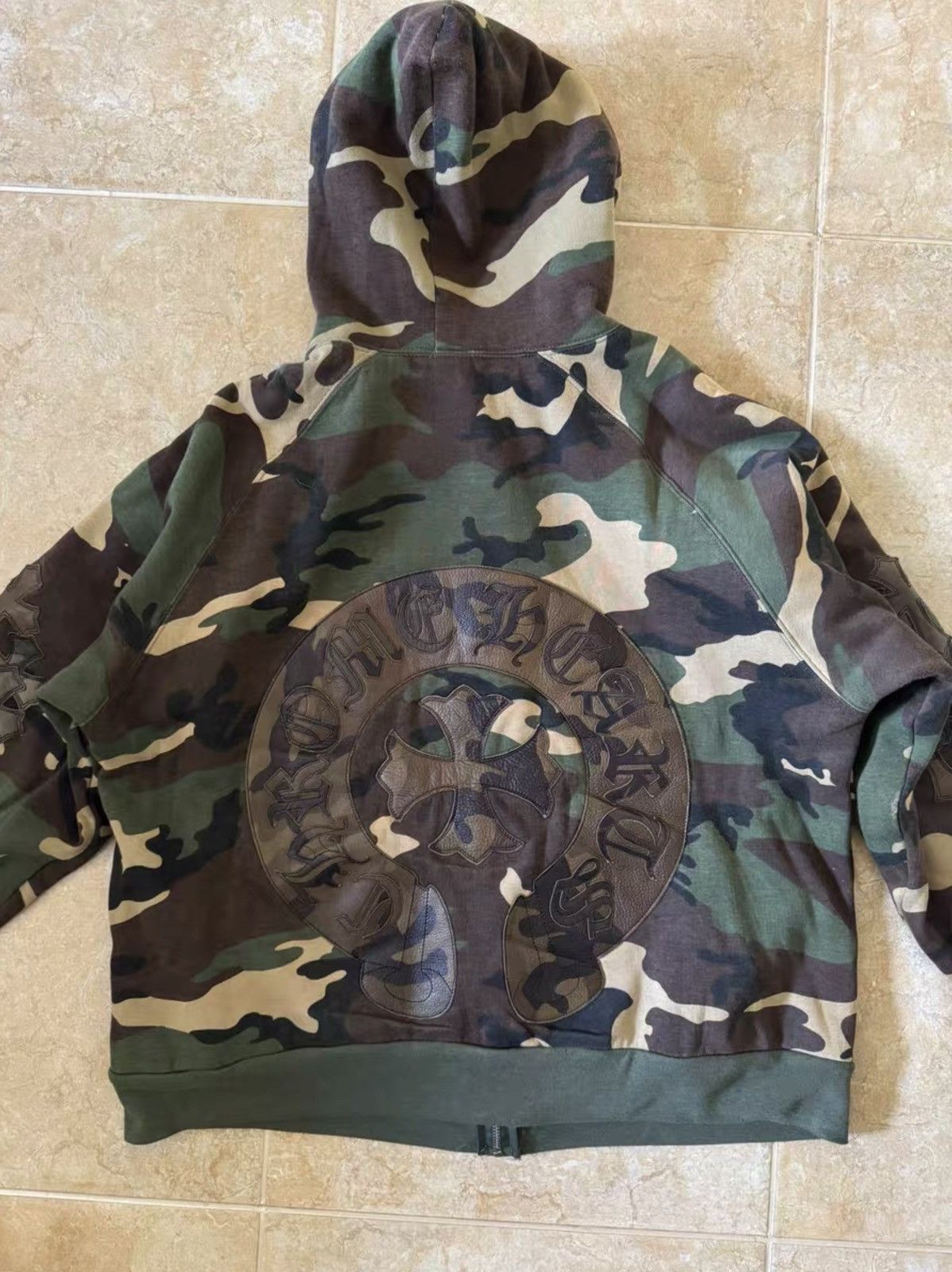 Chrome Hearts Chrome hearts leather patch camo hoodie Size US L / EU 52-54 / 3 - 8 Thumbnail