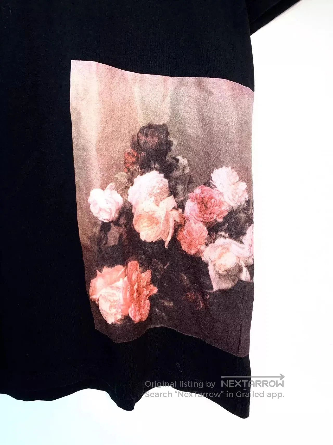 Raf Simons RAF SIMONS black floral short sleeved shirt . Size US L / EU 52-54 / 3 - 4 Thumbnail