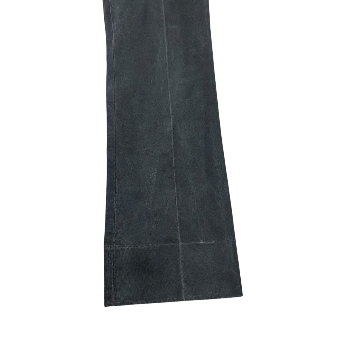 Dior × Hedi Slimane SS04 'STRIP' Dior Homme Black Faded Pants Leather Trimmed Size US 29 - 10 Thumbnail