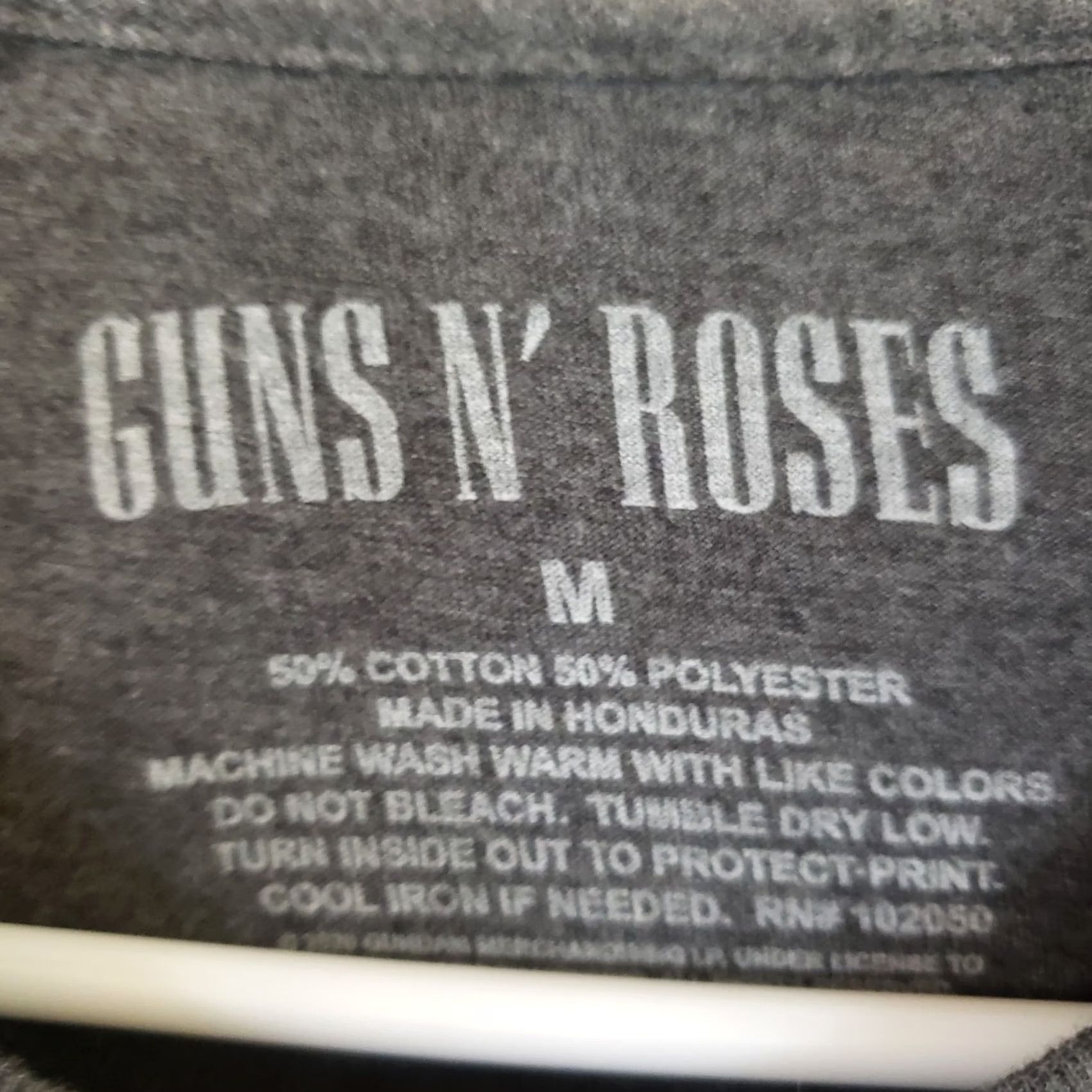 Vintage Guns N Roses Shirt Men Heathered Dark Gray Bullet Logo Graphic Band Tee Rock Sz. M Size US M / EU 48-50 / 2 - 7 Thumbnail