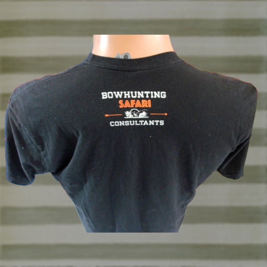 Next Level Bowhunting Safari Consultants Shirt Mens Large Arrows Deer MOOSE ELK ARCHERY - Vintage Condition Size US L / EU 52-54 / 3 - 1 Thumbnail
